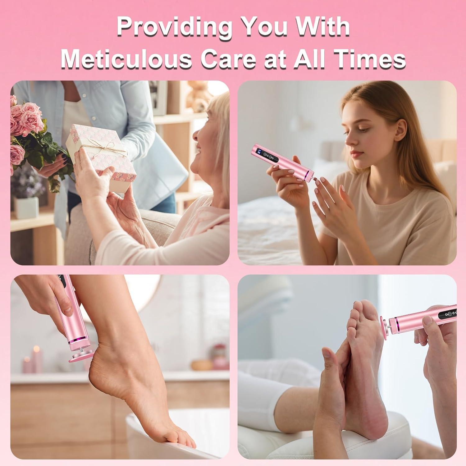 Removedor de Callos Eléctrico KOKABI 2-en-1 con 7 Velocidades