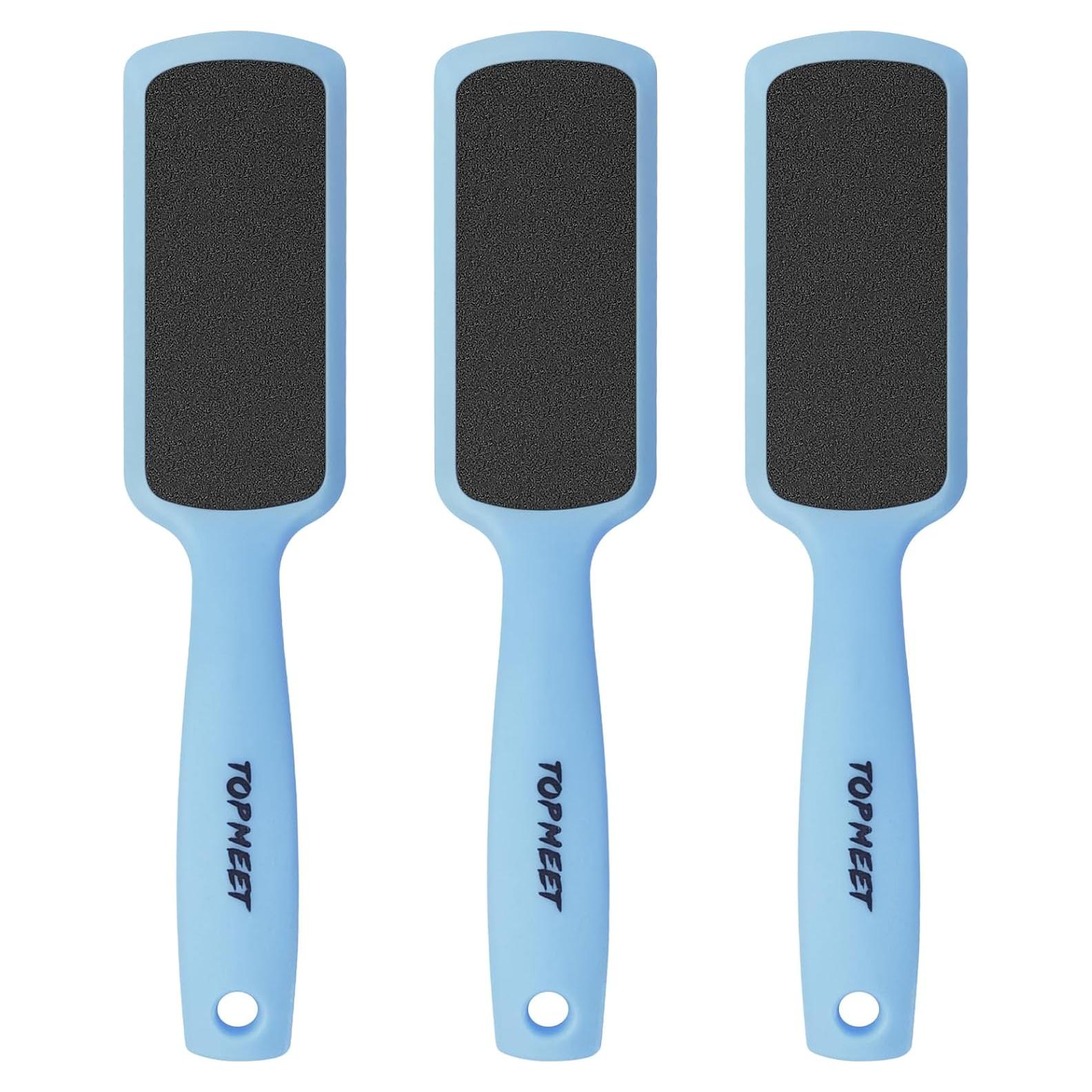 Lima de Pies Doble Cara TOPMEET - Herramienta Profesional Azul