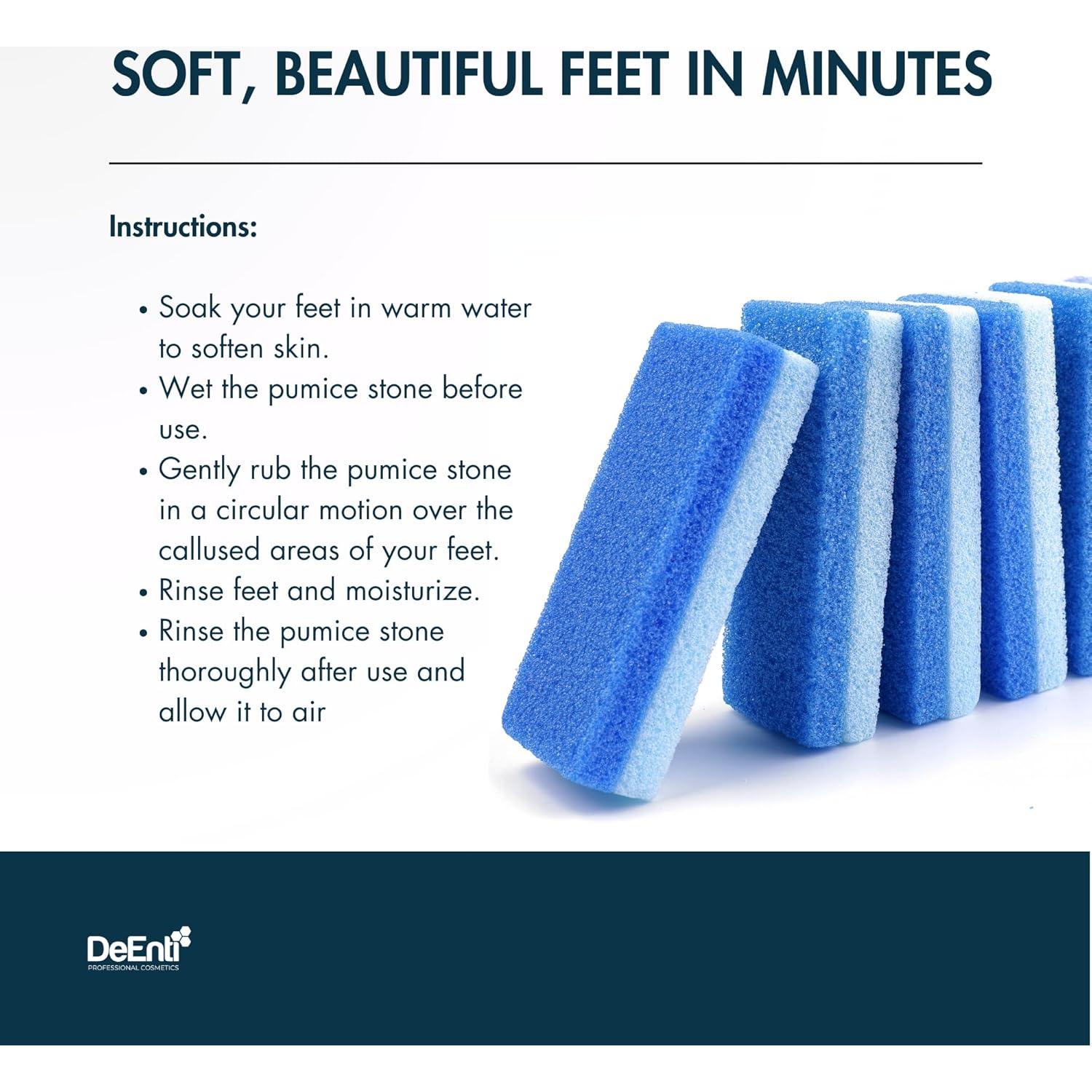 Piedras Pumice DeEnti - Paquete de 6 para Pedicura Profesional