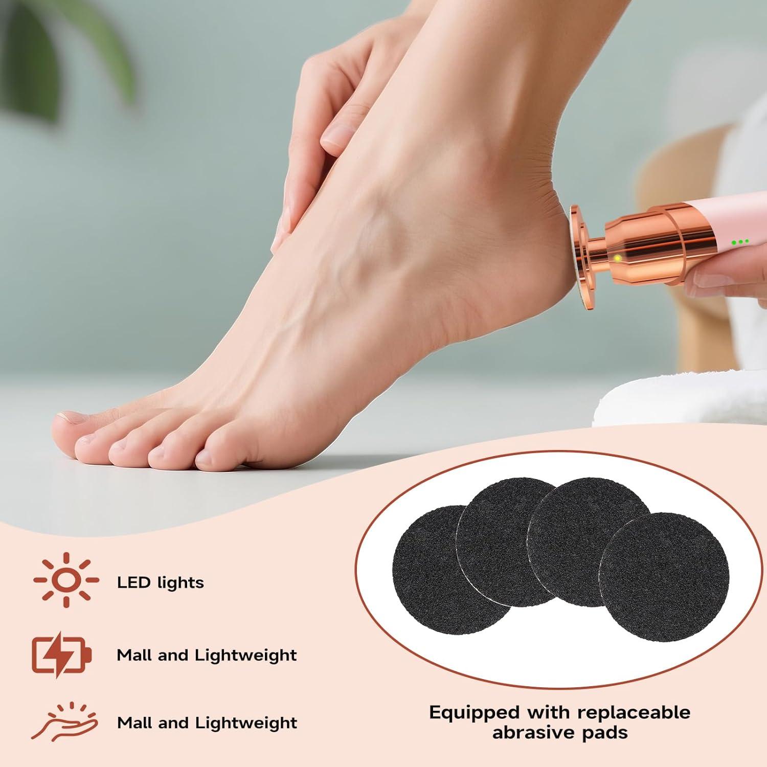 Kit Removedor de Callos Eléctrico Milumber Rosa 3 Velocidades