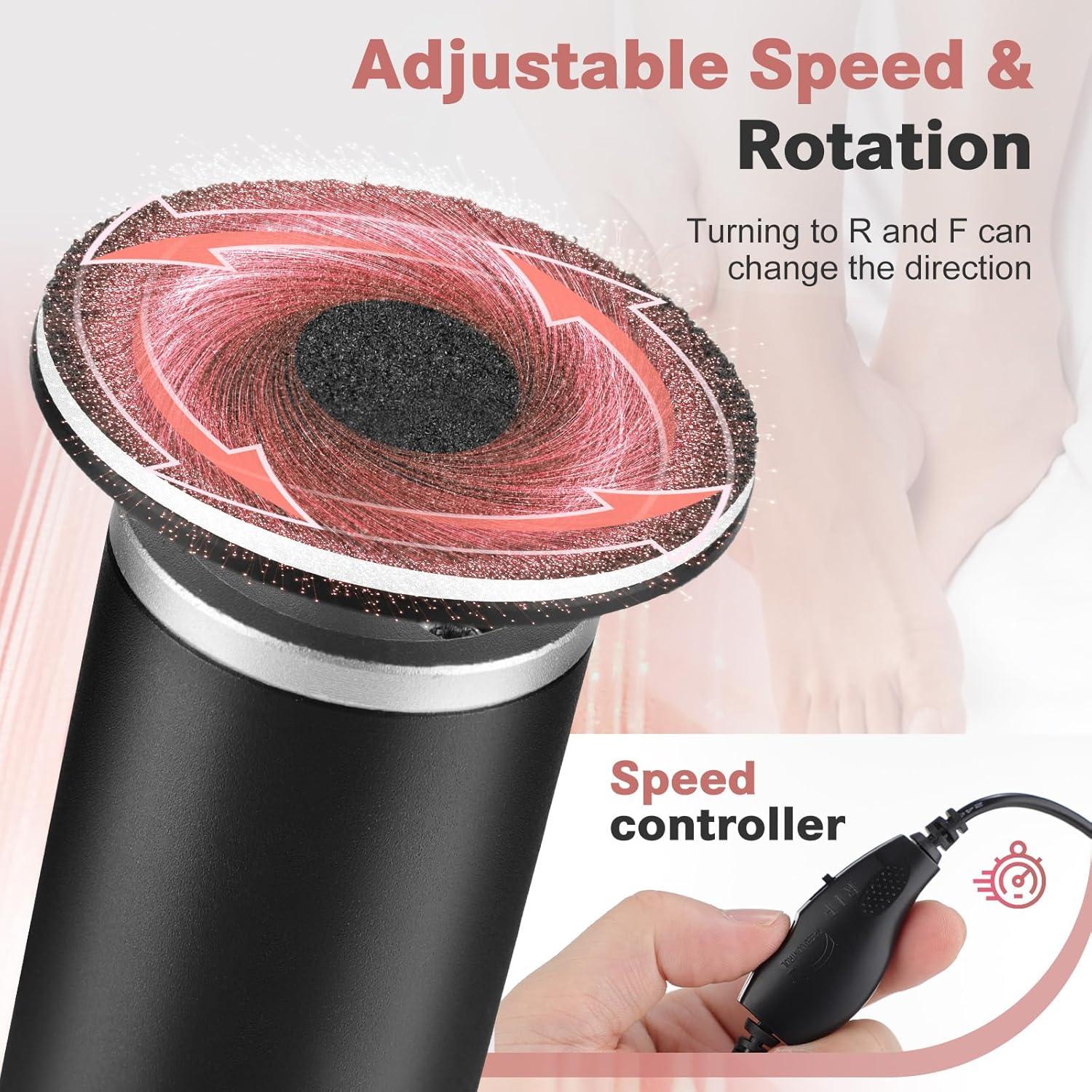 Removedor de Callos Eléctrico EDIFOLLY con Discos de Lija y Uñas