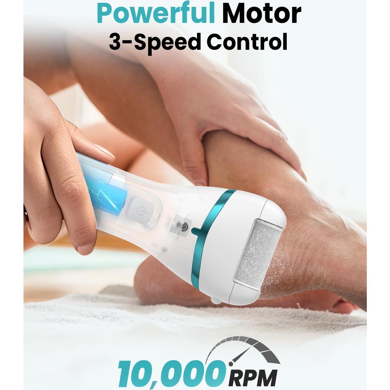 Removedor de Callos Eléctrico PUBOO con Luz LED y 3 Velocidades