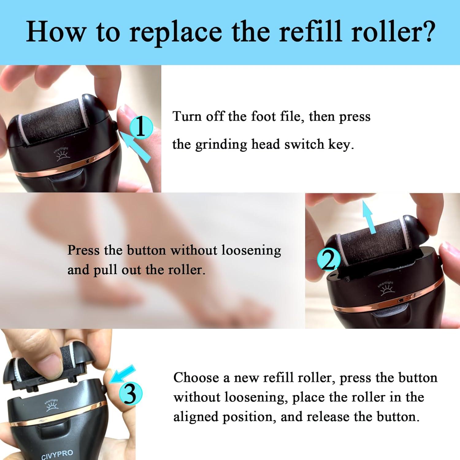 Rodillos de repuesto para removedor de callos CIVYPRO BK-506