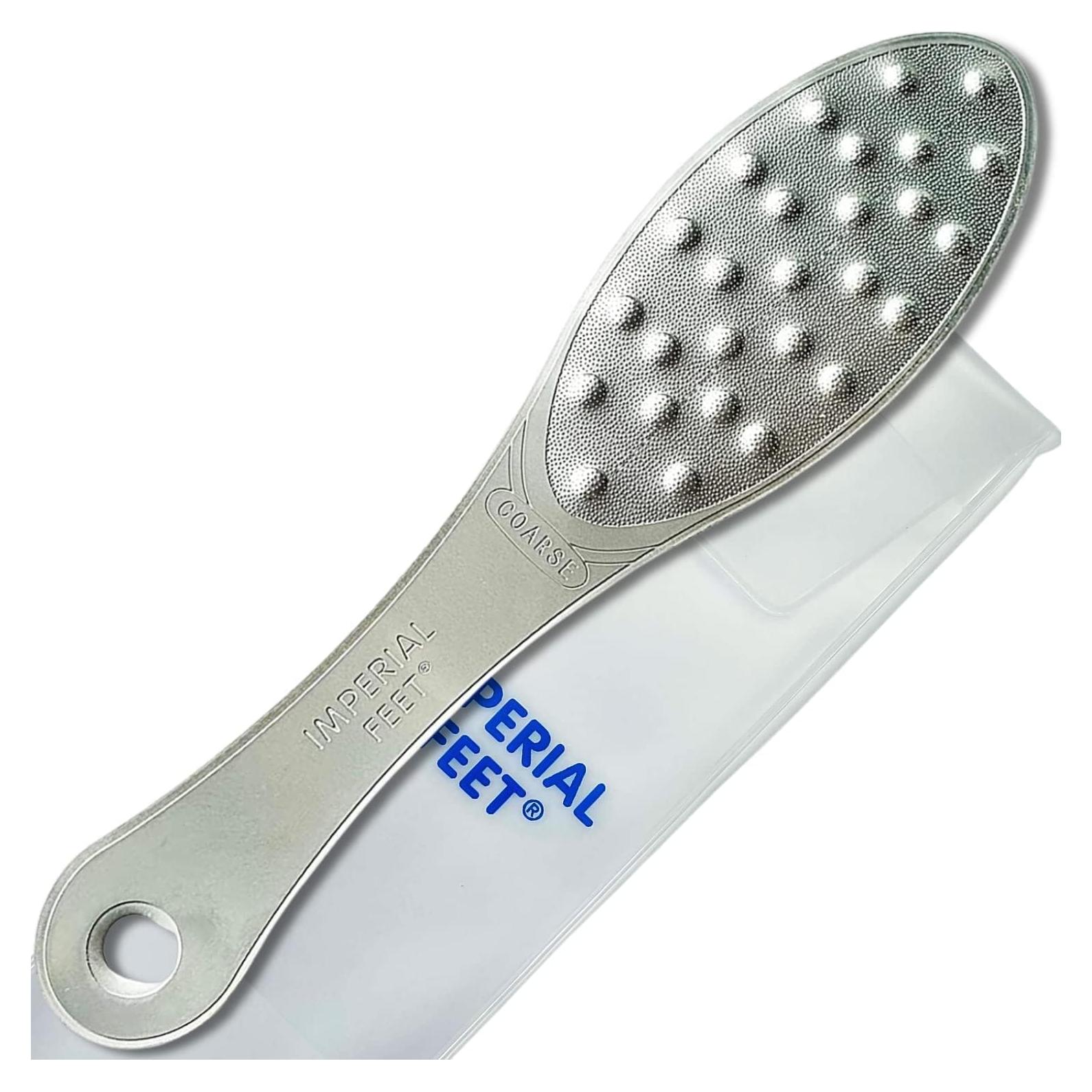 Raspador de pies de acero inoxidable Imperial Feet 21x5cm