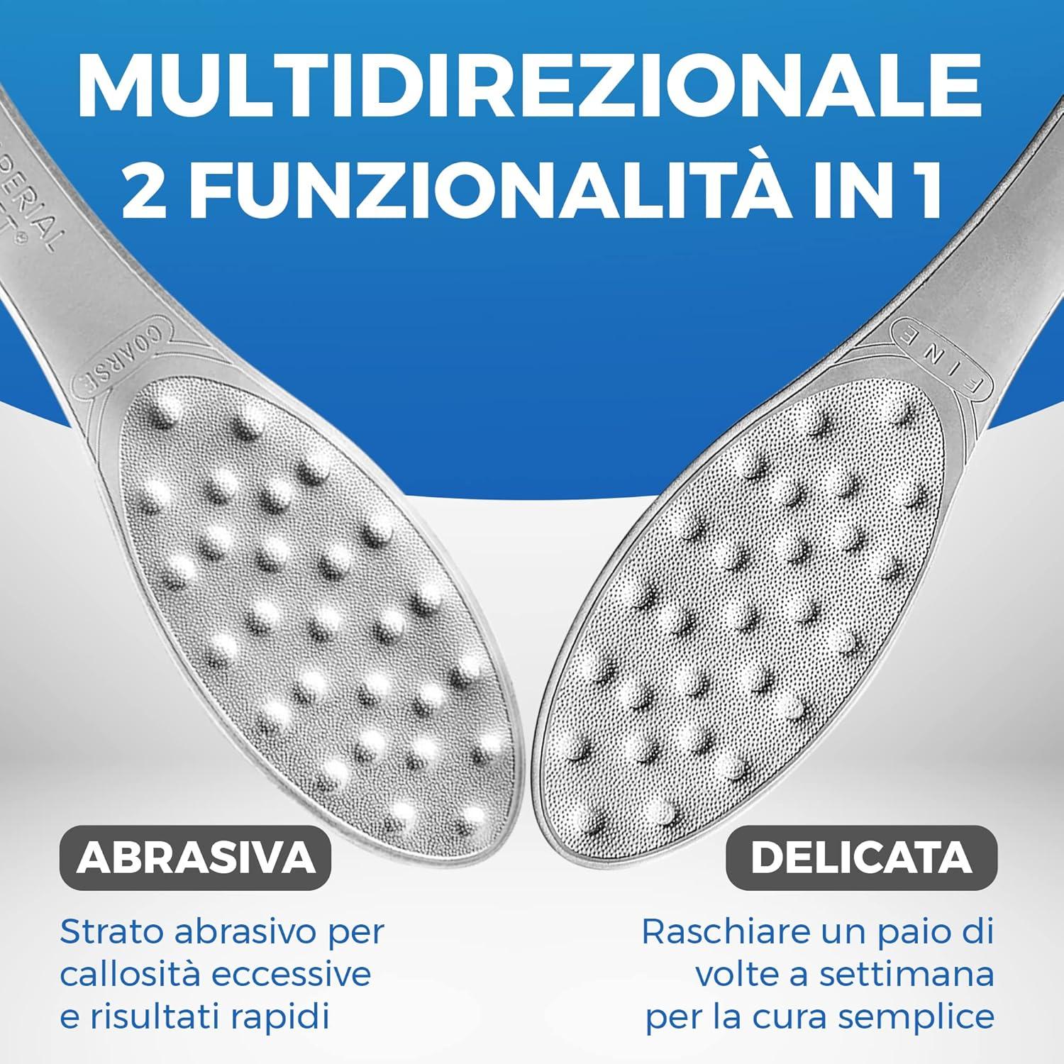 Raspador de pies de acero inoxidable Imperial Feet 21x5cm