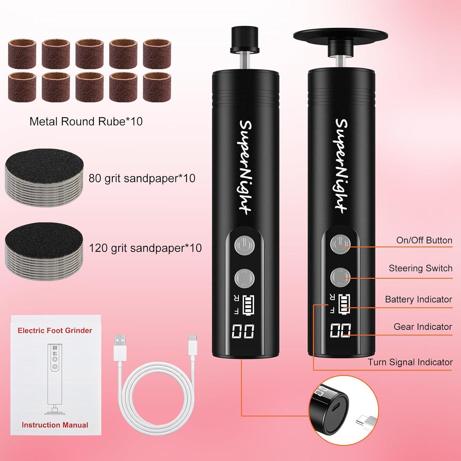 Removedor de Callos Eléctrico 2 en 1 FoShan MN-505 9 Velocidades