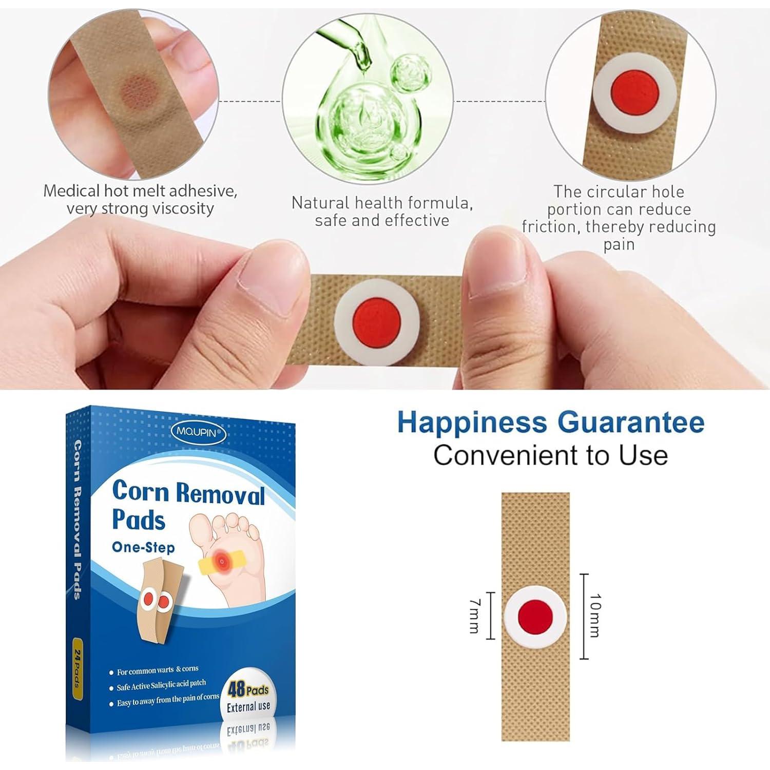 48 Almohadillas Removedoras de Callos MQUPIN - Efectivas y Naturales
