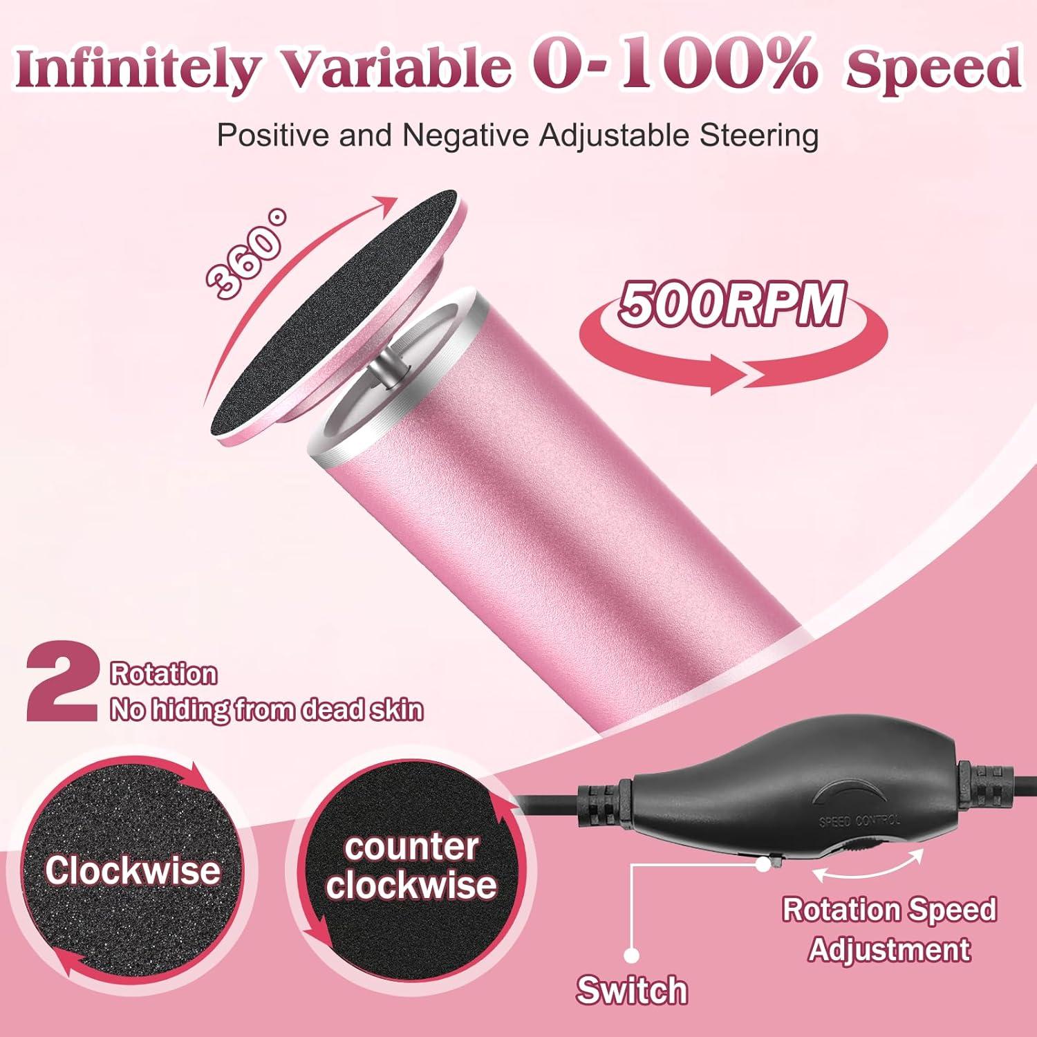 Removedor de Callos Eléctrico Wekashion con 60 Discos de Lija