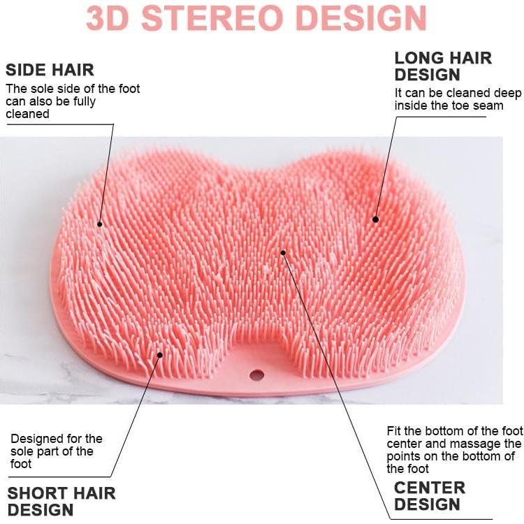 2PACK Alfombrilla Exfoliante para Pies VREOM con Ventosas 23x30cm