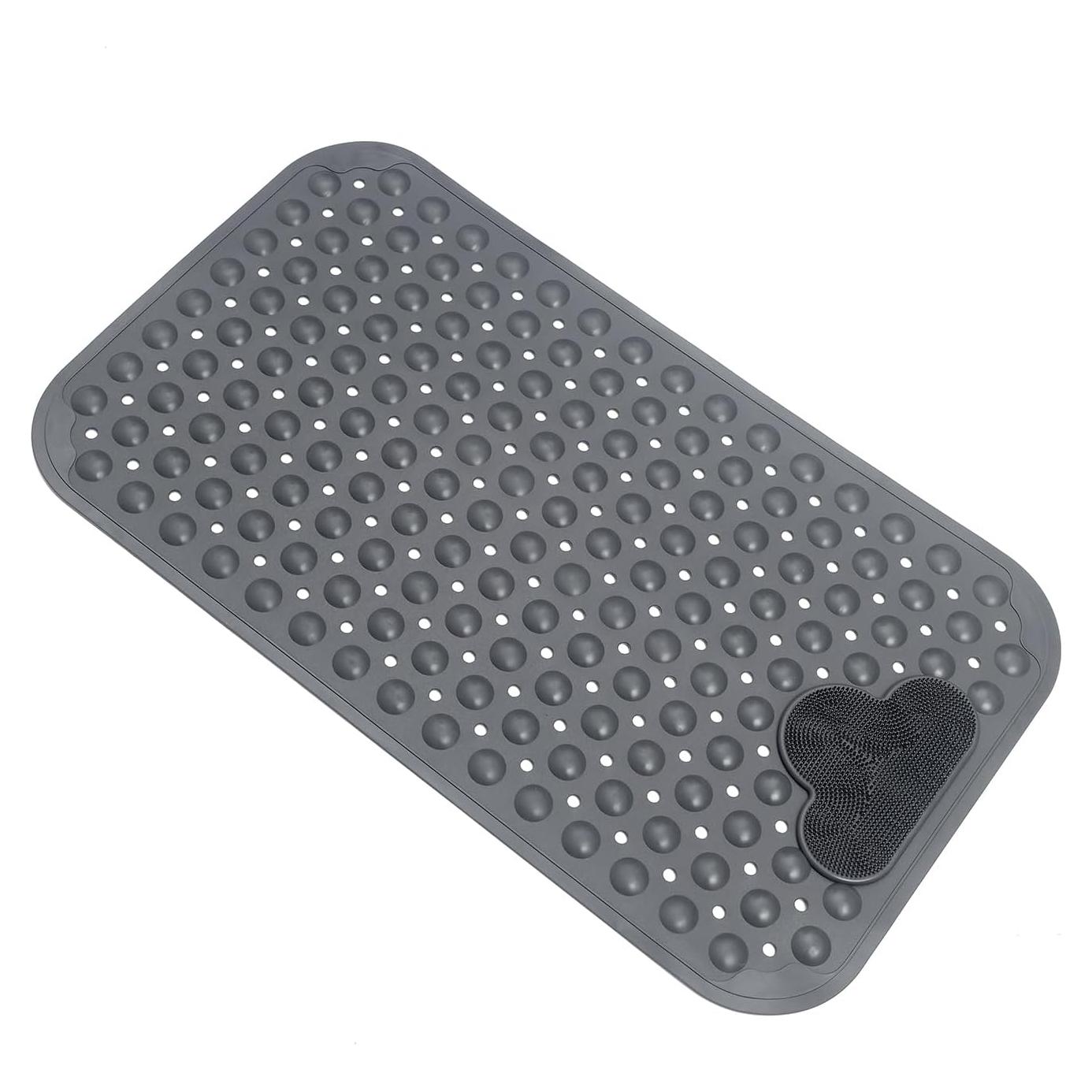 Alfombrilla Antideslizante para Baño Mantto 71x41cm Gris