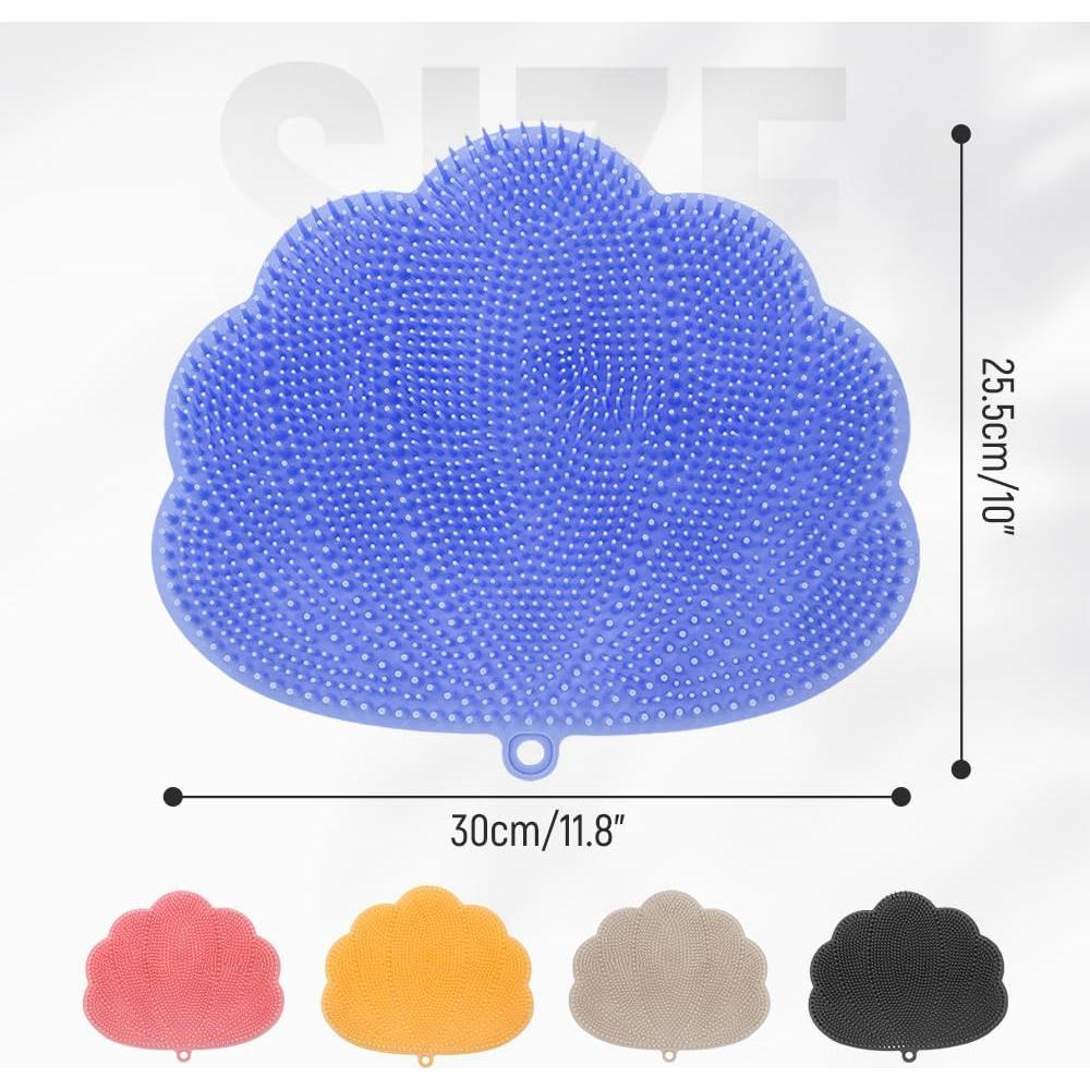 Alfombrilla Exfoliante para Pies Medech Azul con Ventosas