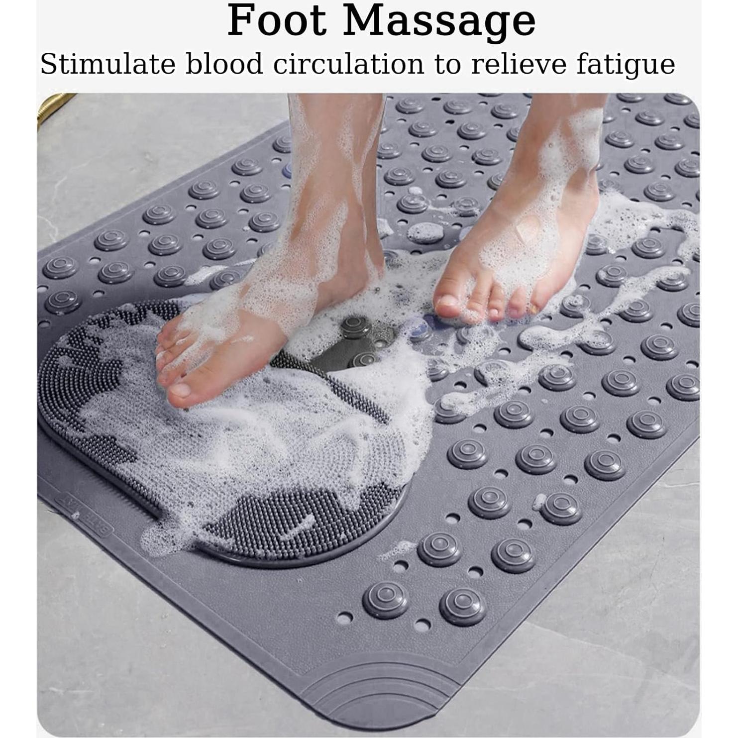 Alfombrilla Antideslizante para Bañera Chngna 69x36 cm con Ventosas