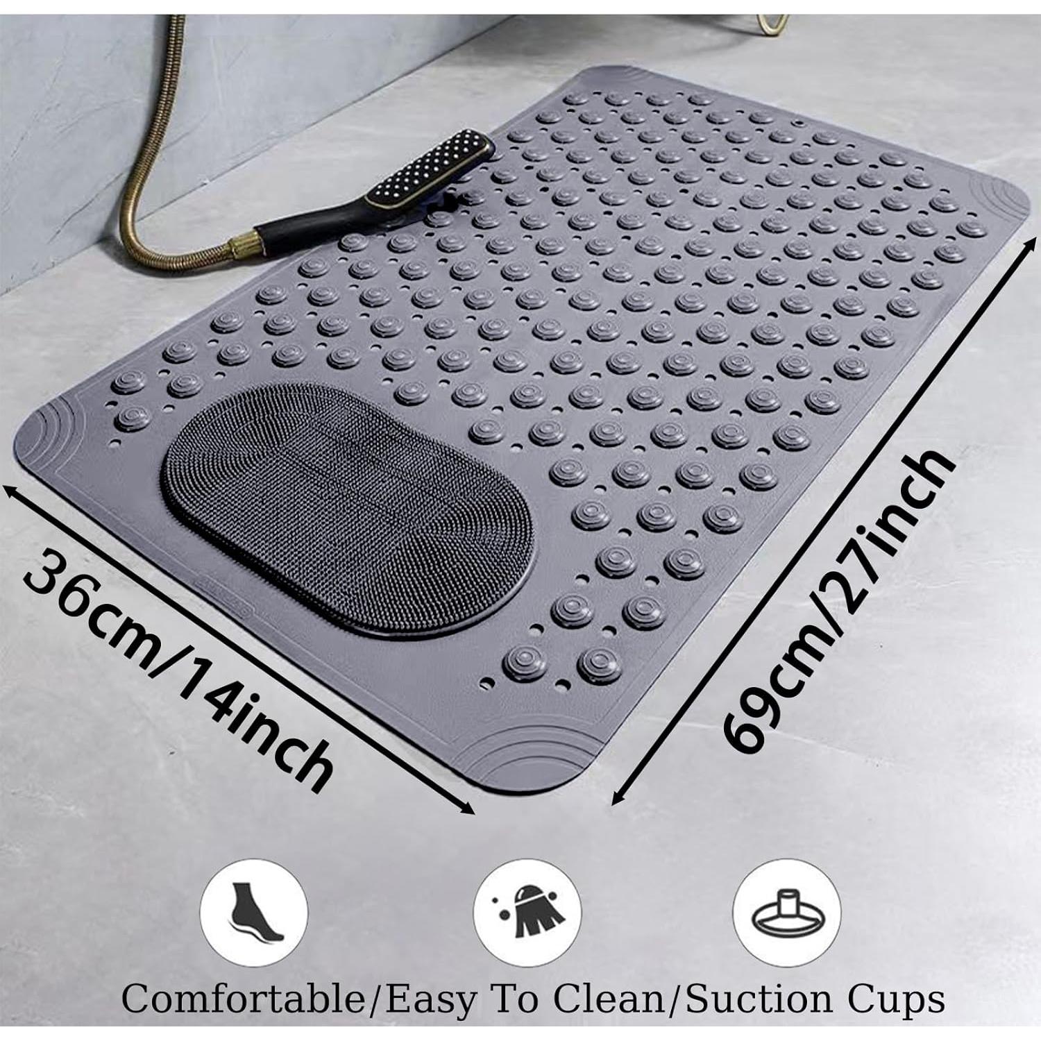 Alfombrilla Antideslizante para Bañera Chngna 69x36 cm con Ventosas