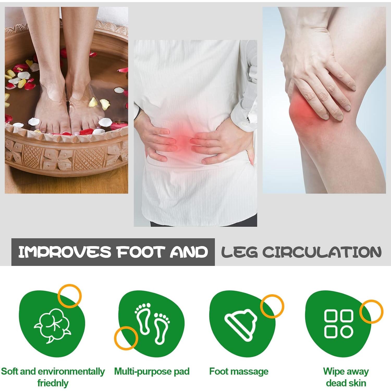 Exfoliador de pies y cuerpo de silicona gris con ventosas