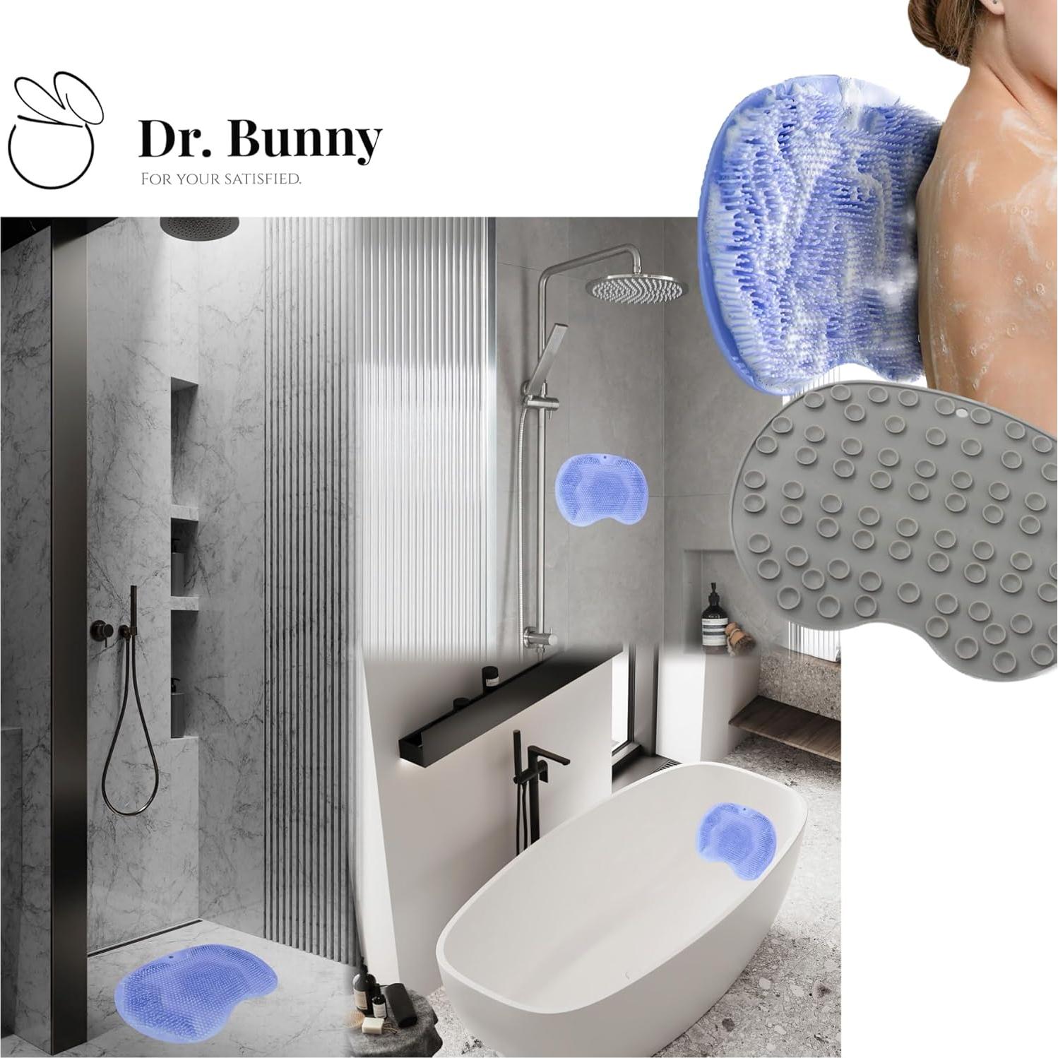Mats de Ducha para Pies Dr. Bunny 2 Piezas Masaje 30x25cm