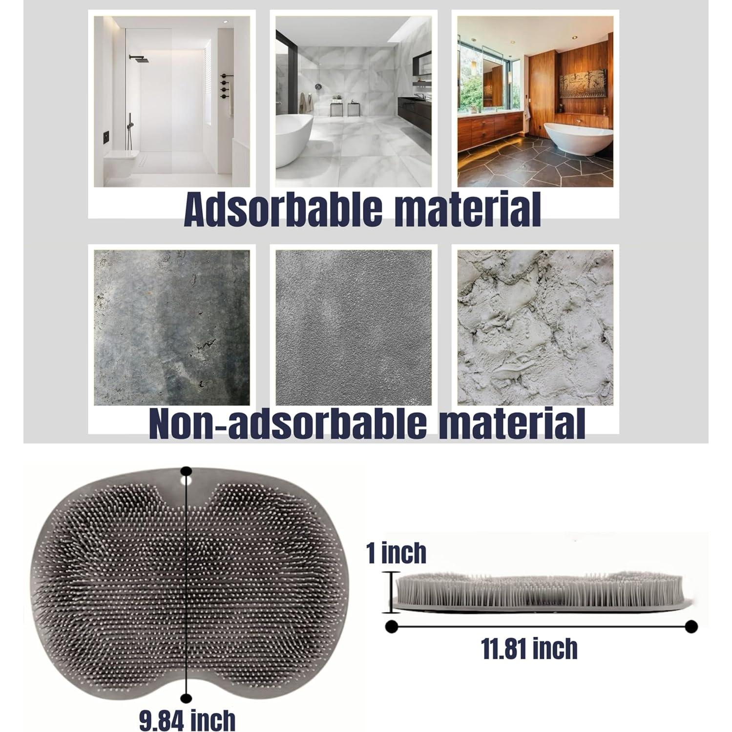 Mats de Ducha para Pies Dr. Bunny 2 Piezas Masaje 30x25cm