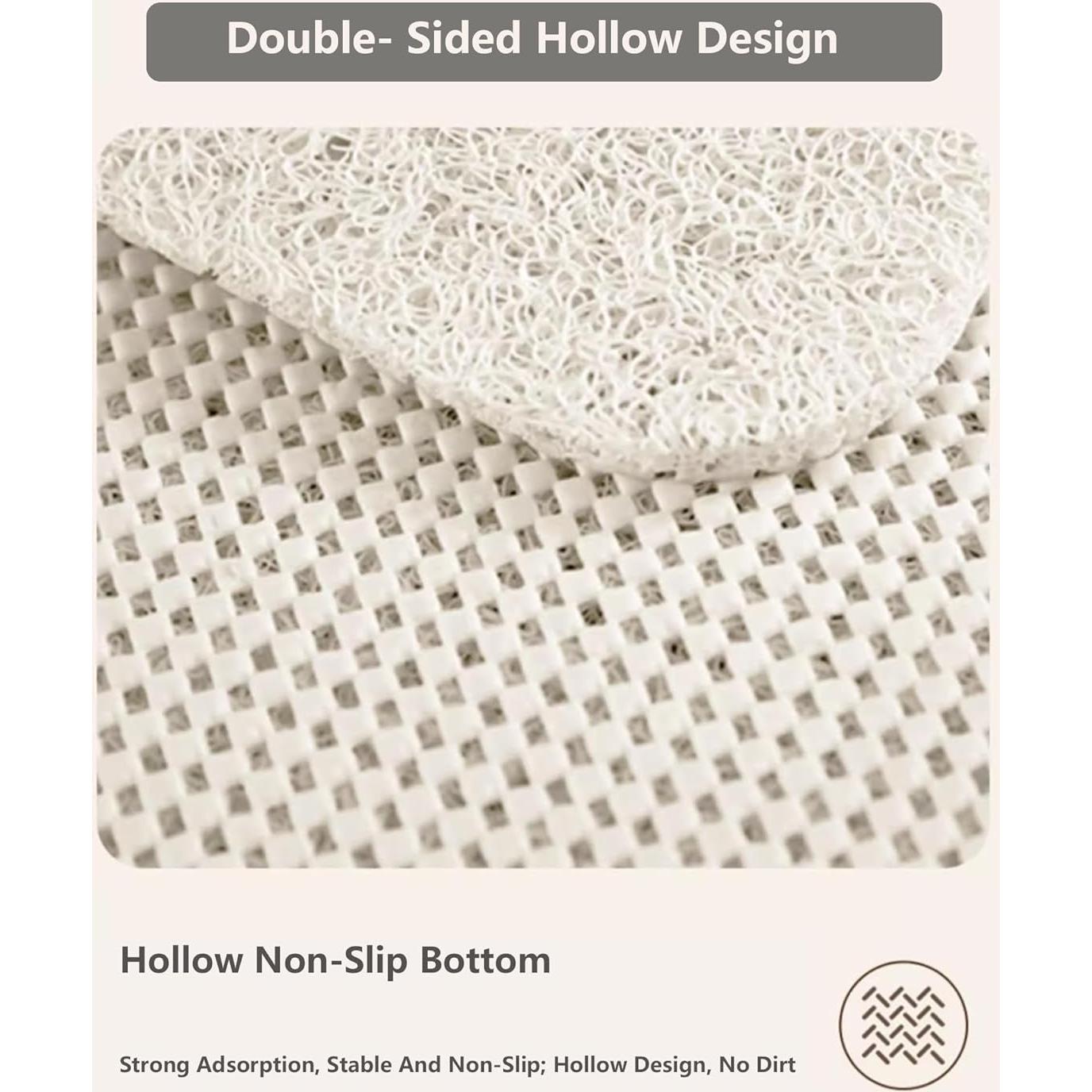 Alfombra de Ducha Antideslizante EUPXRHY 54x54cm PVC