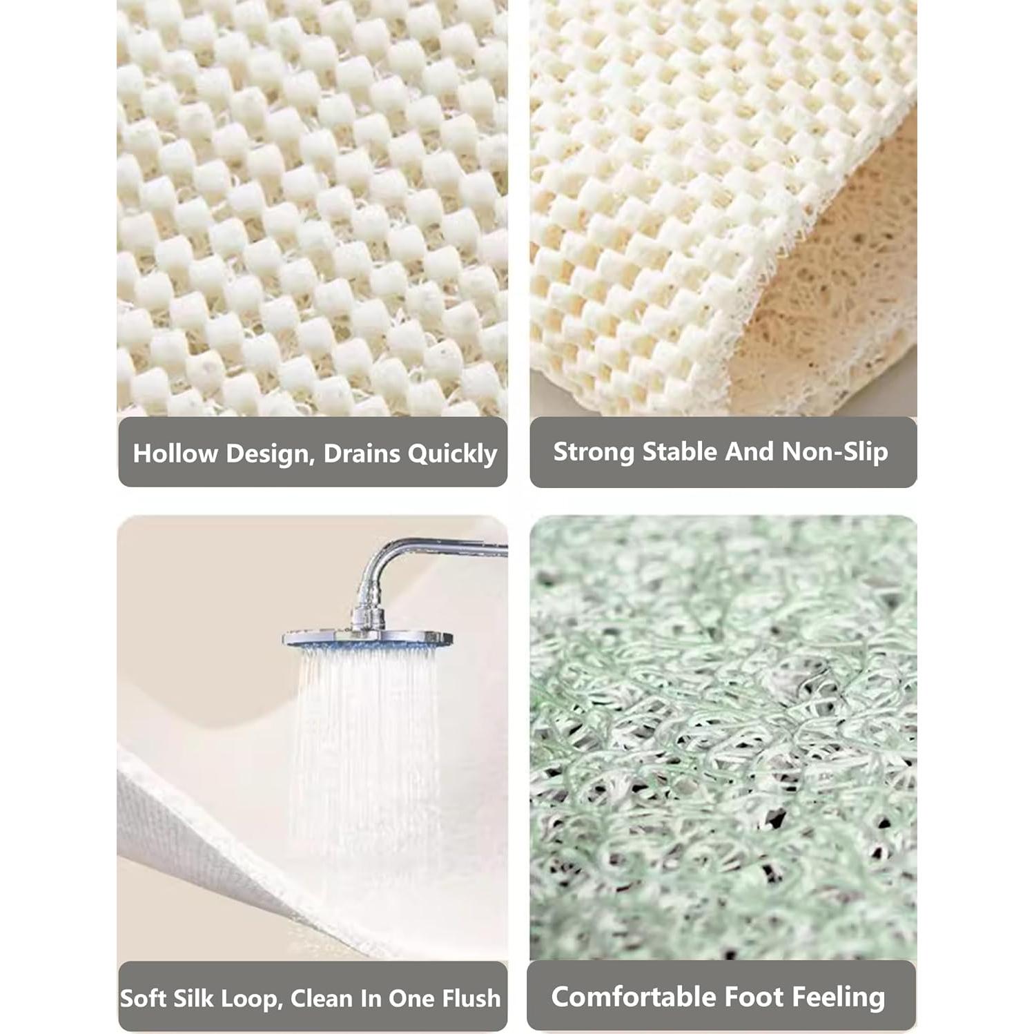 Alfombra de Ducha Antideslizante EUPXRHY 54x54cm PVC