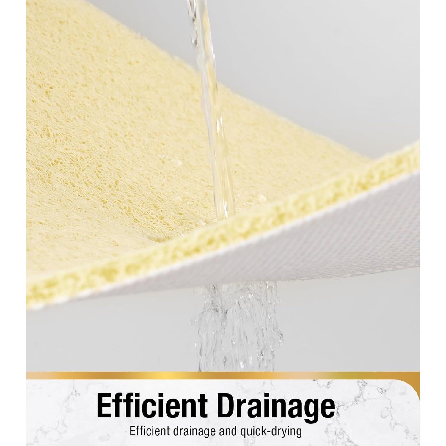 Alfombrilla de Ducha Antideslizante HITSLAM 60x60 cm Beige