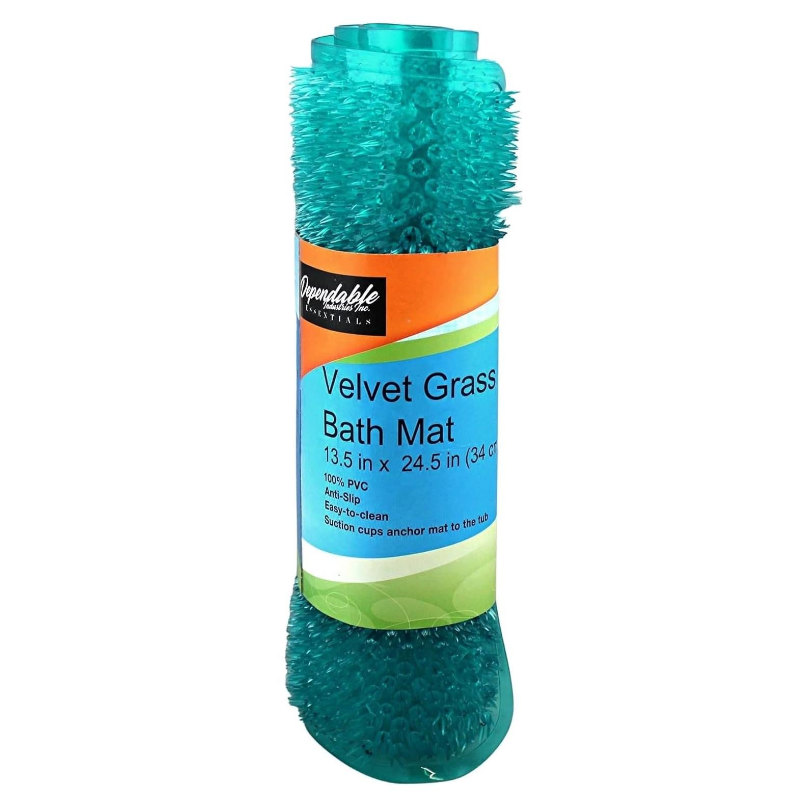 Alfombrilla de Baño Antideslizante Dependable 62.2x34.3cm Turquesa