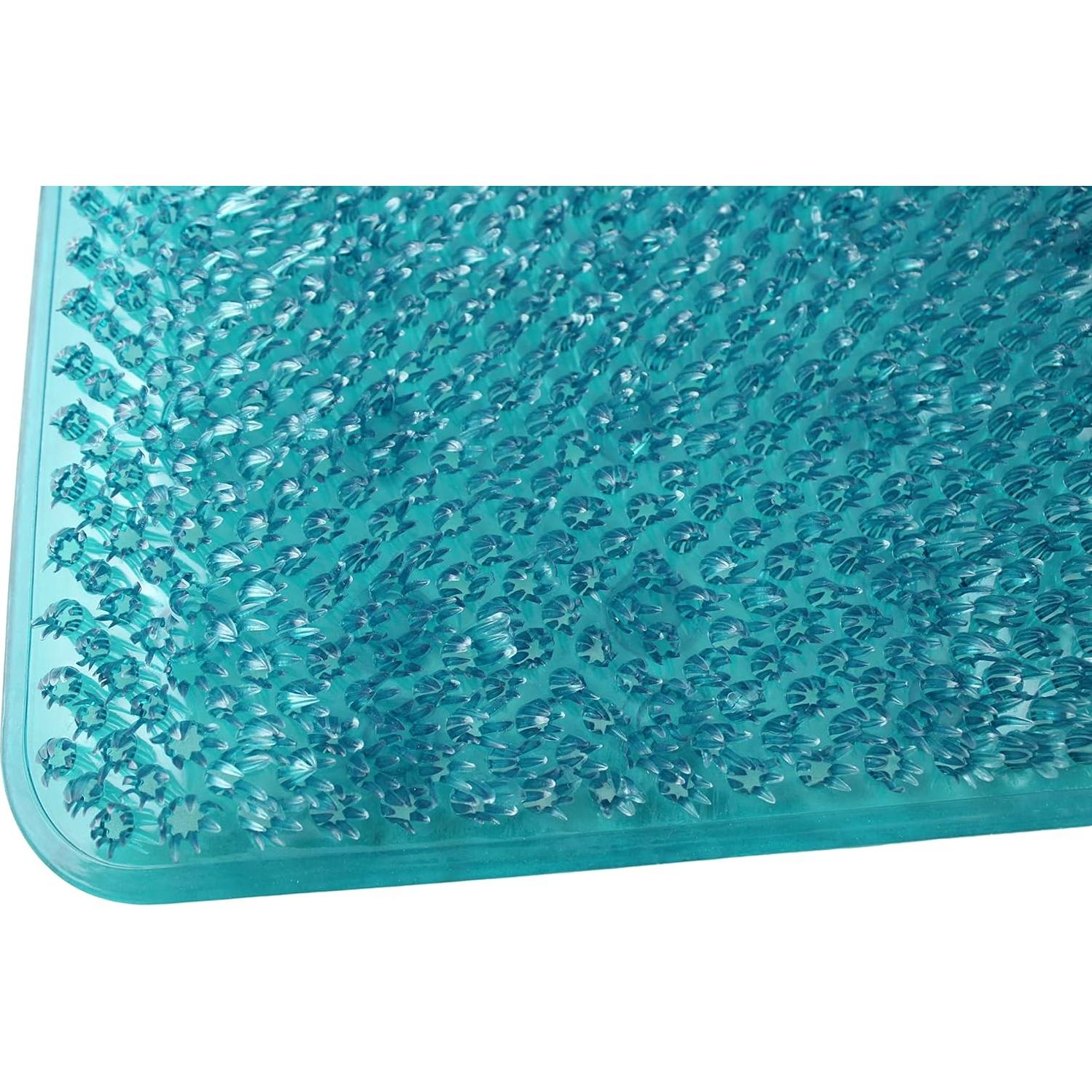 Alfombrilla de Baño Antideslizante Dependable 62.2x34.3cm Turquesa