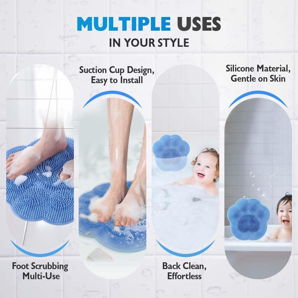 Alfombrilla de Exfoliación para Pies y Espalda HOAIME 30cm Azul