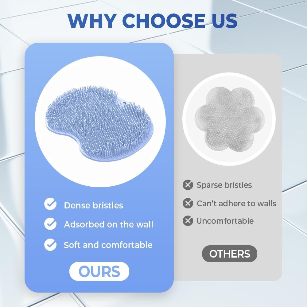 Alfombrilla Antideslizante para Ducha Kruggo 31x25cm Marrón