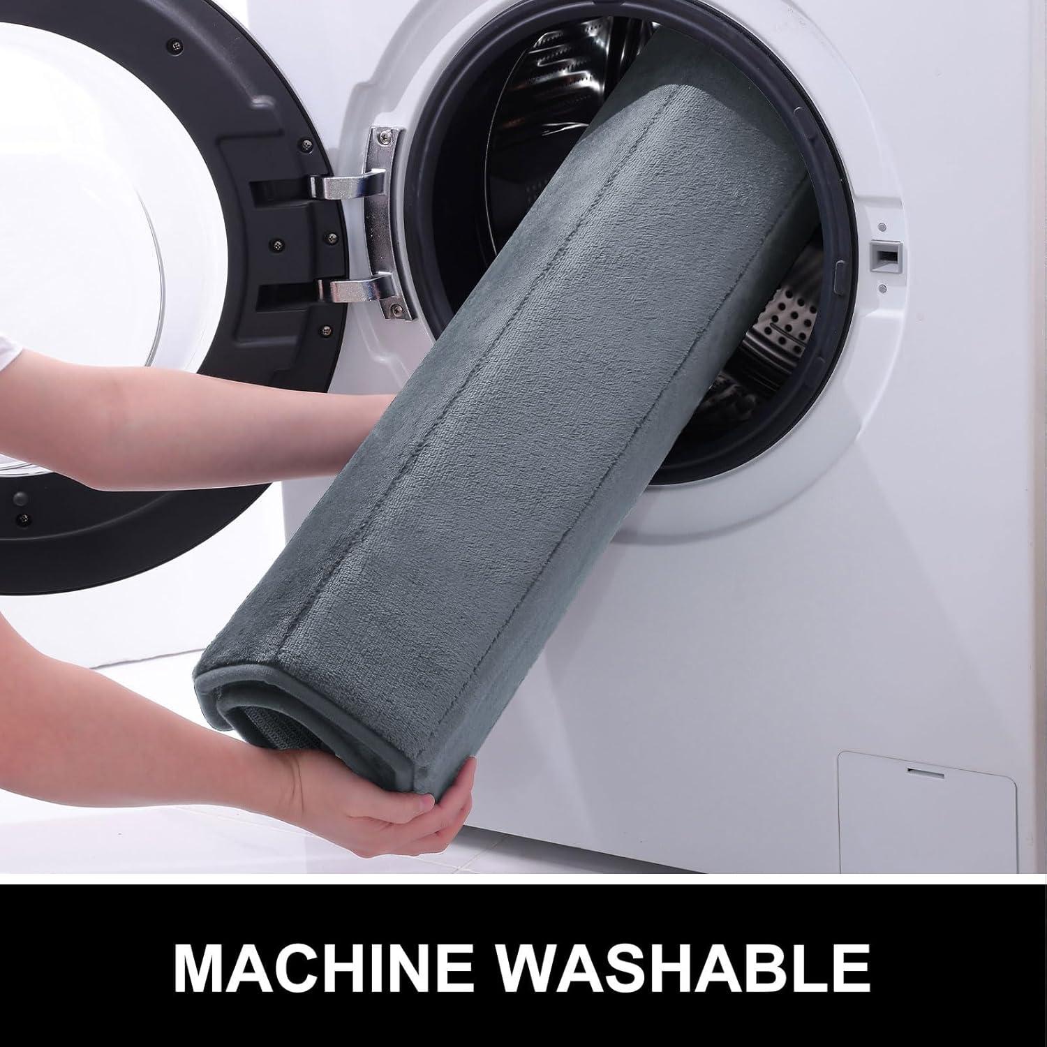 Alfombra de Baño Colorxy de Espuma de Memoria 76x51 cm Gris