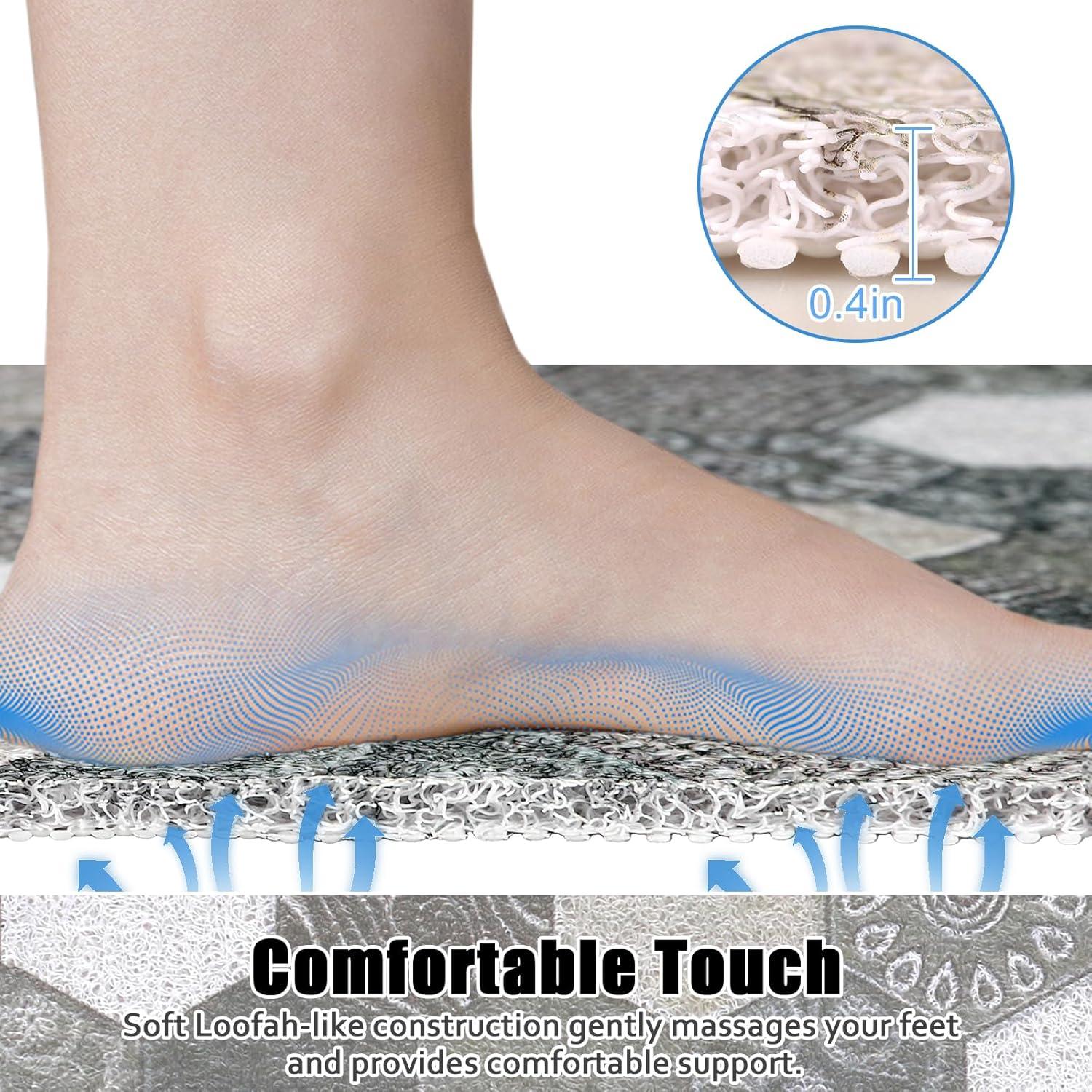 Alfombrilla de Ducha Antideslizante ZOESOE 68.58x68.58 cm PVC