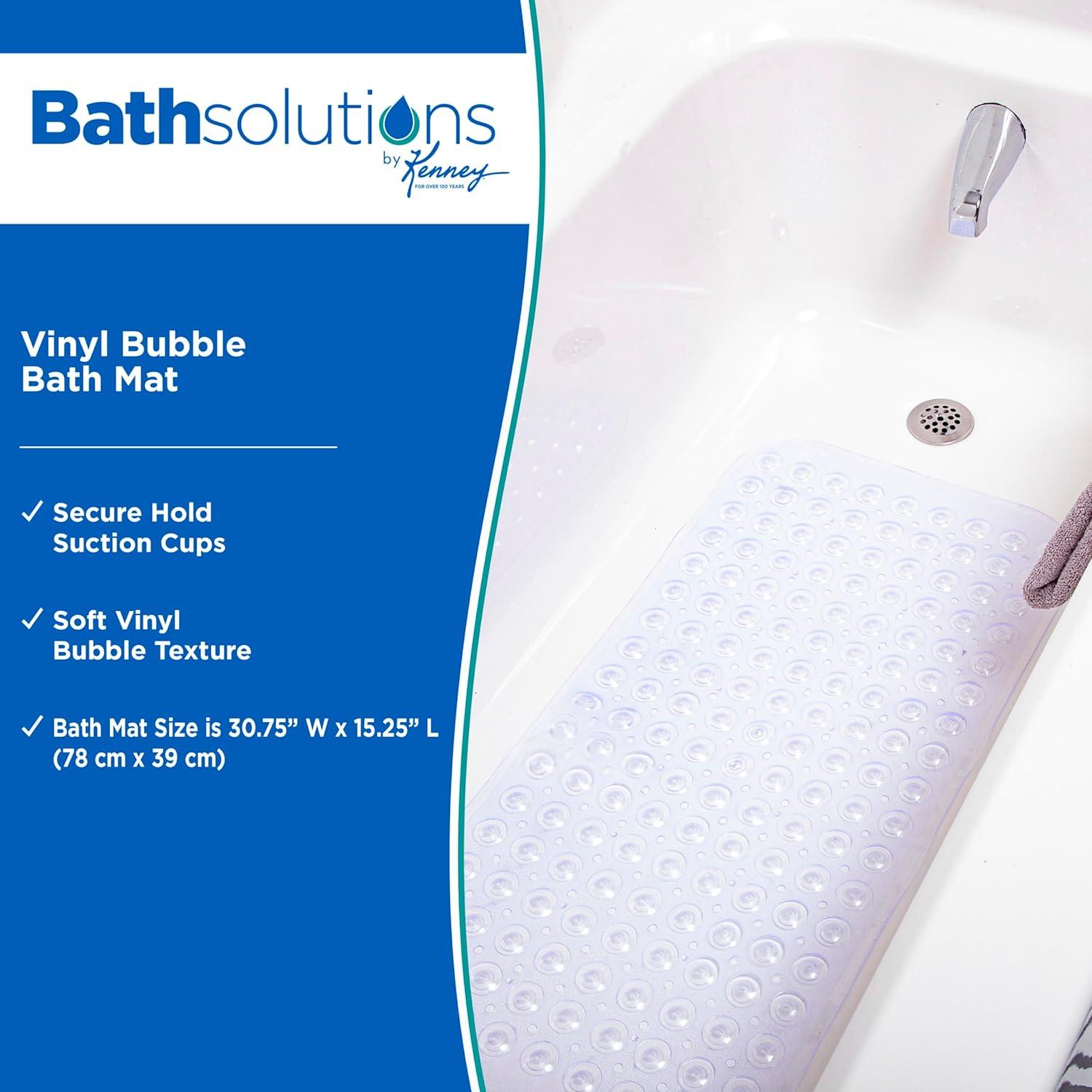 Alfombrilla de Baño Kenney KN61292 Vinilo Transparente 78x39cm