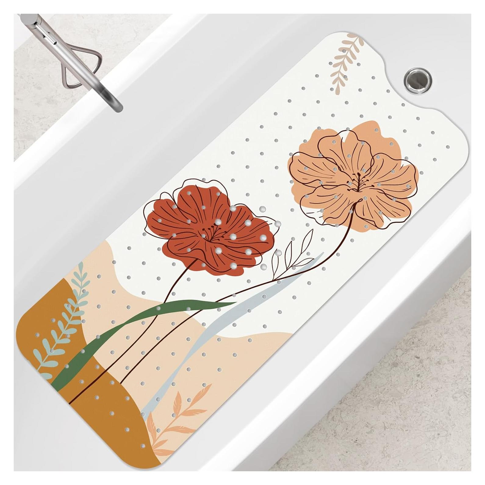 Alfombra de Baño Antideslizante SHUCHING Boho Flower 101.6x40.6cm