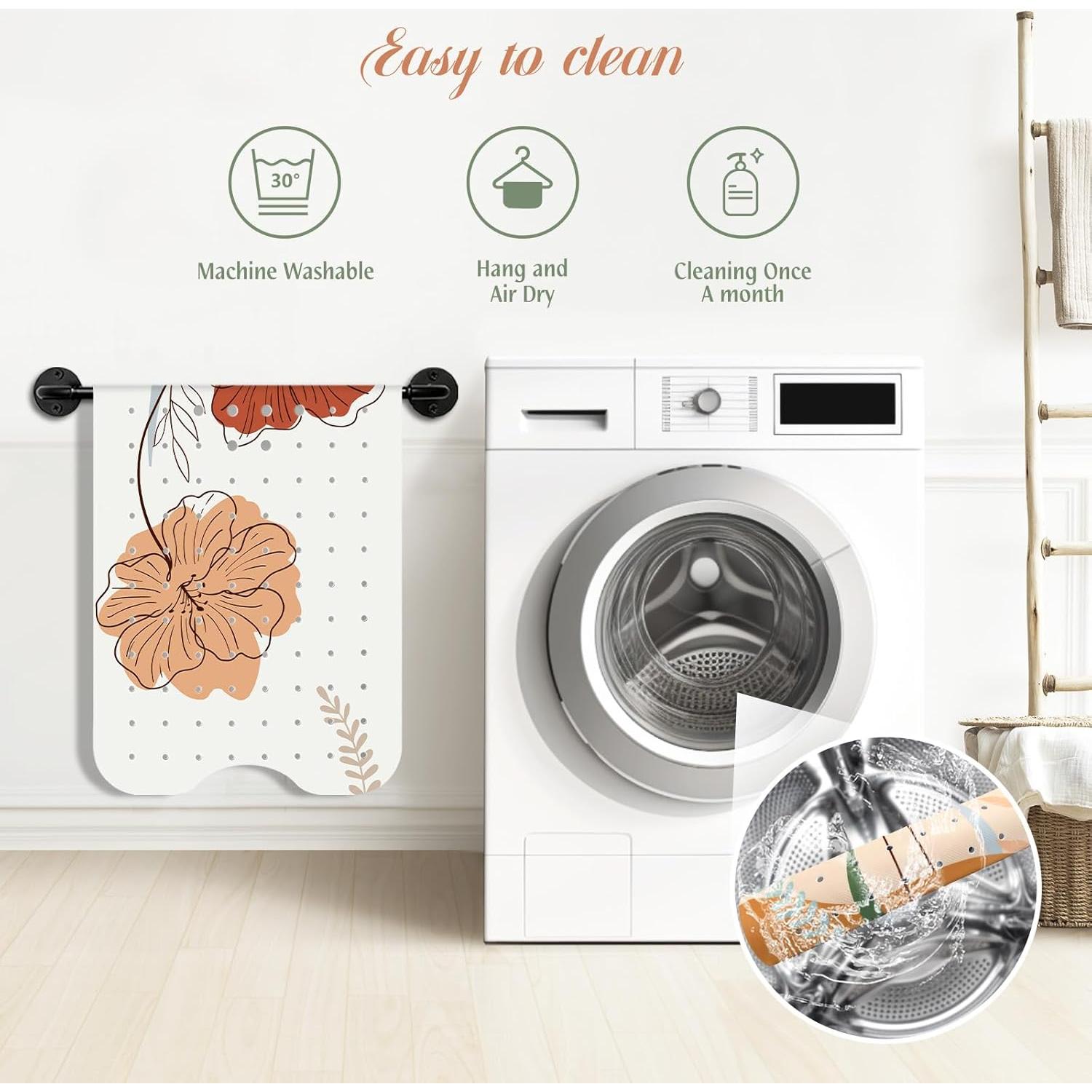 Alfombra de Baño Antideslizante SHUCHING Boho Flower 101.6x40.6cm