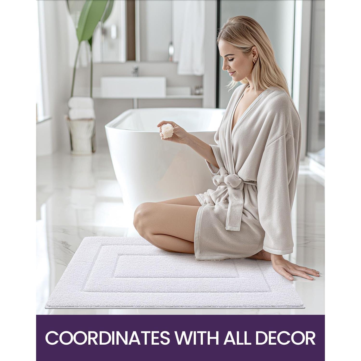 Alfombra de Baño DEXI 61x41 cm Antideslizante Microfibra