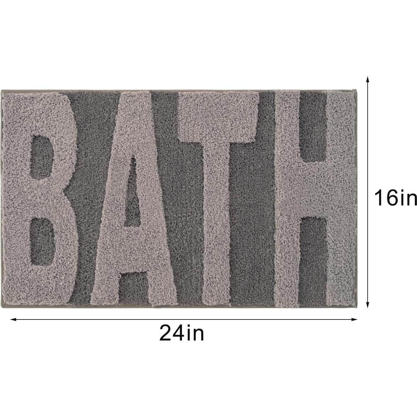 Alfombra de Baño Anybar Gris Claro 40.6x61 cm Antideslizante