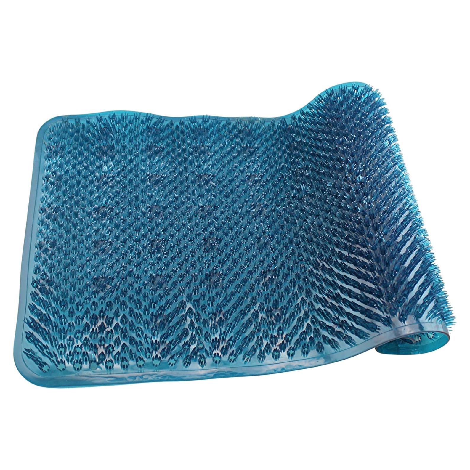 Tapete de Baño Antideslizante Dependable 60 x 34 cm Azul