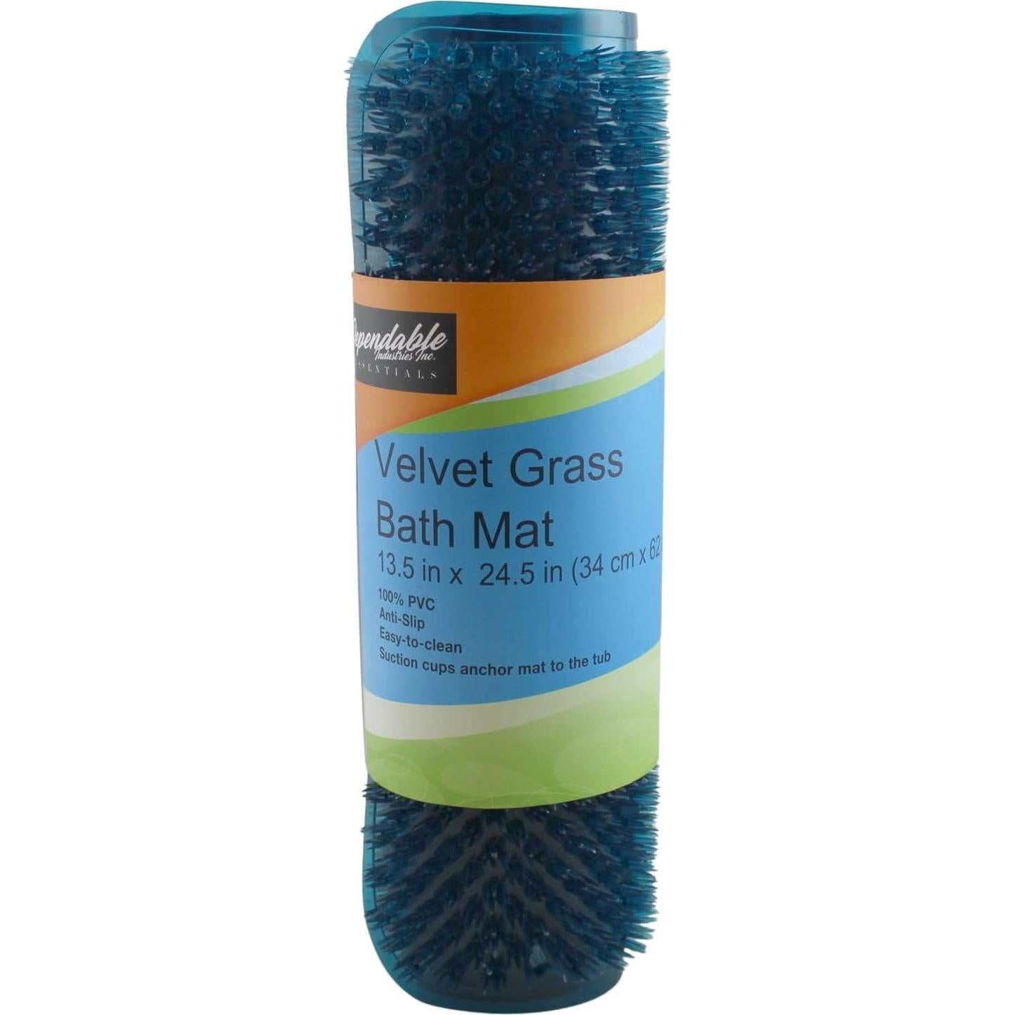 Tapete de Baño Antideslizante Dependable 60 x 34 cm Azul