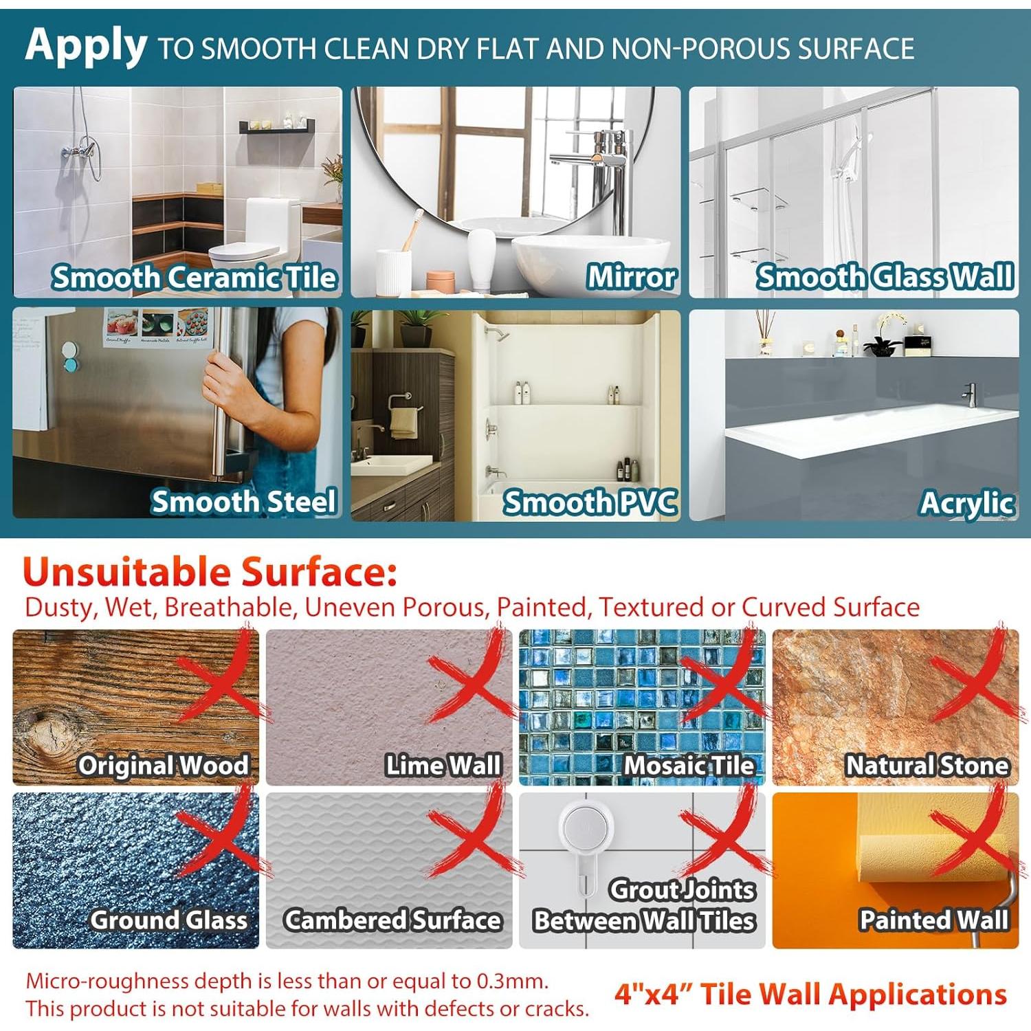 Barra de Agarre TAILI 30.99 cm Gris Brilla en la Oscuridad