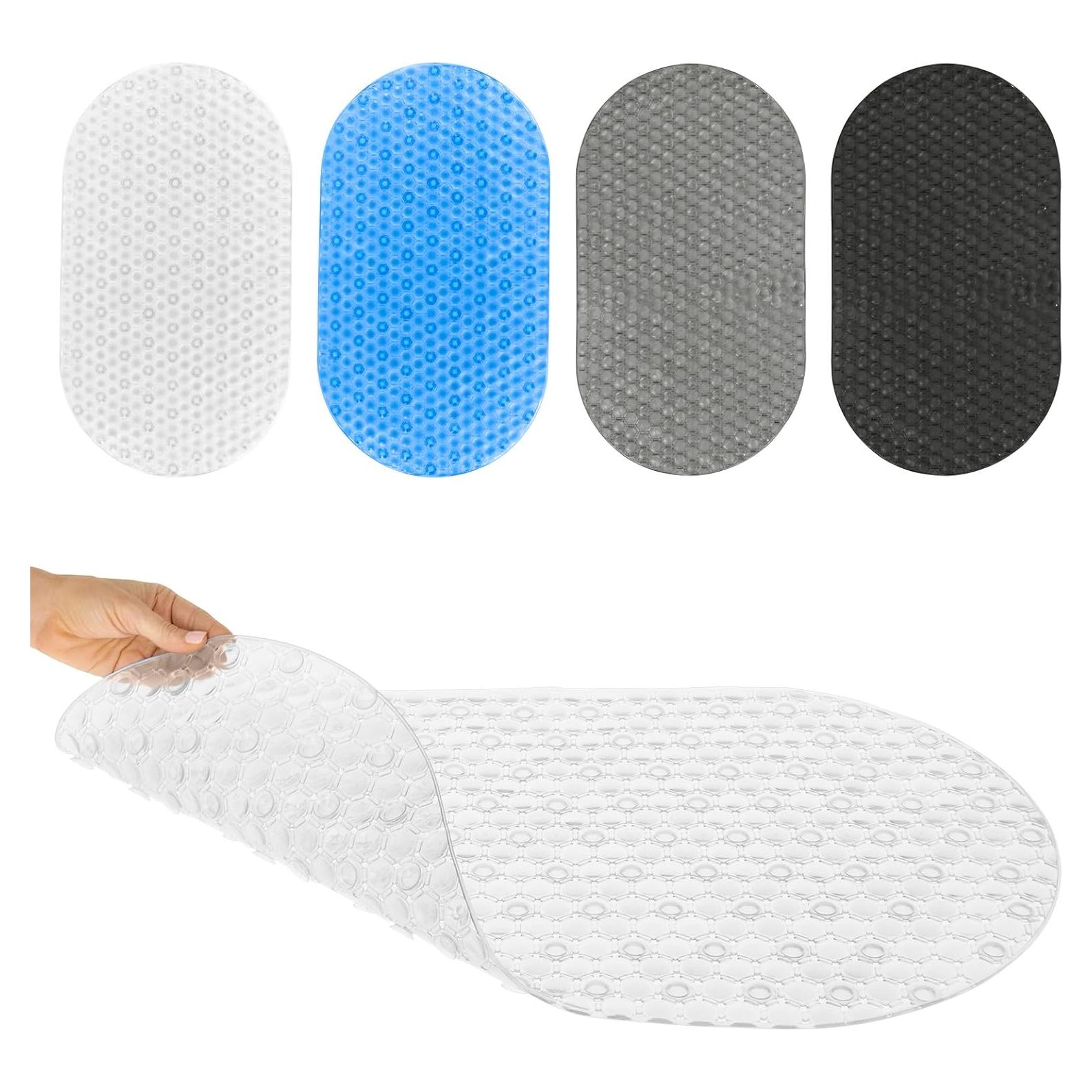 Alfombrilla Ovalada Antideslizante Vive 66x38 cm PVC Transparente