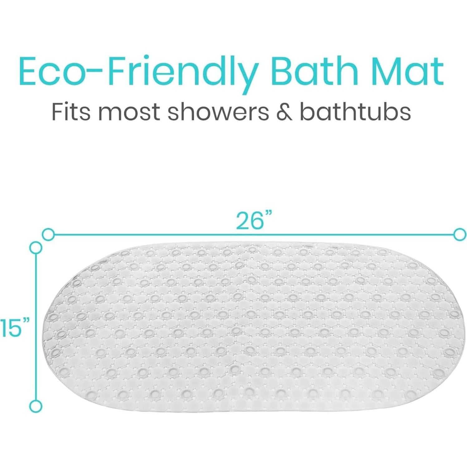 Alfombrilla Ovalada Antideslizante Vive 66x38 cm PVC Transparente