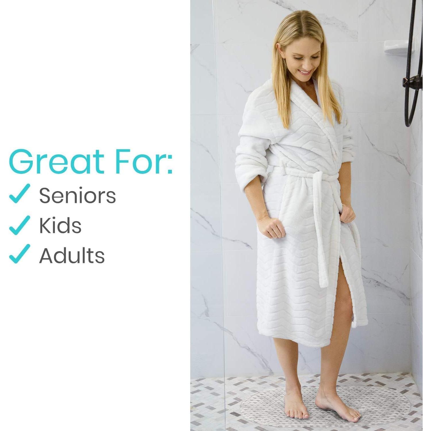 Alfombrilla Ovalada Antideslizante Vive 66x38 cm PVC Transparente