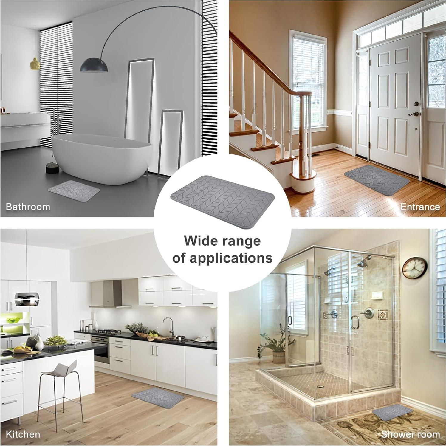 Paquete de 2 Tapetes de Tierra de Diatomeas JUERLEN 61x41cm