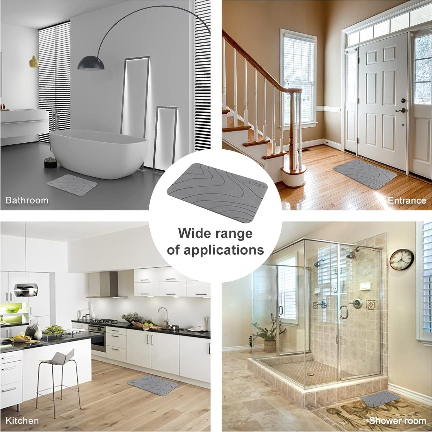 Paquete de 2 Tapetes de Tierra de Diatomeas JUERLEN 61x41cm