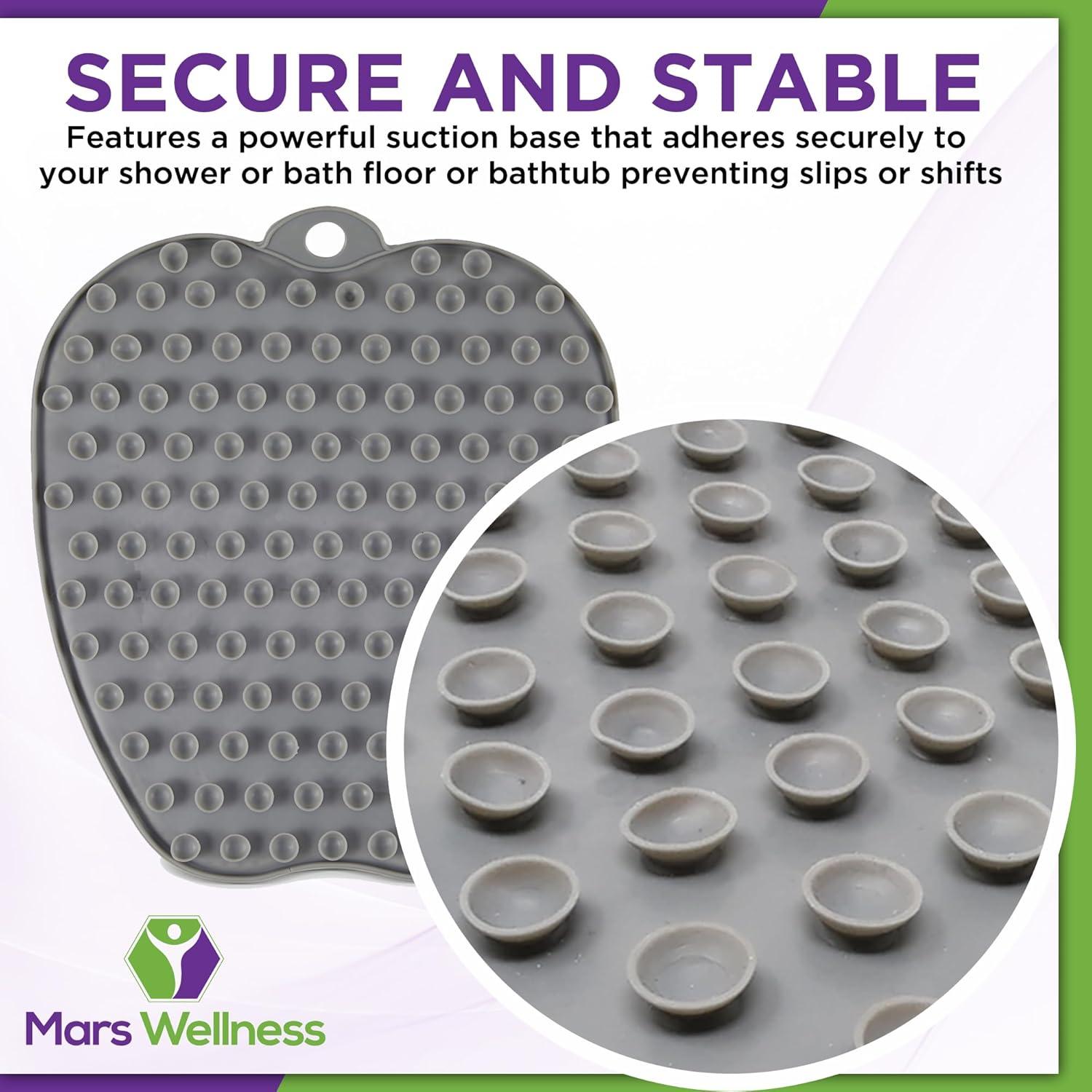 Exfoliador y Masajeador de Pies Mars Wellness Gris 30x27.4cm