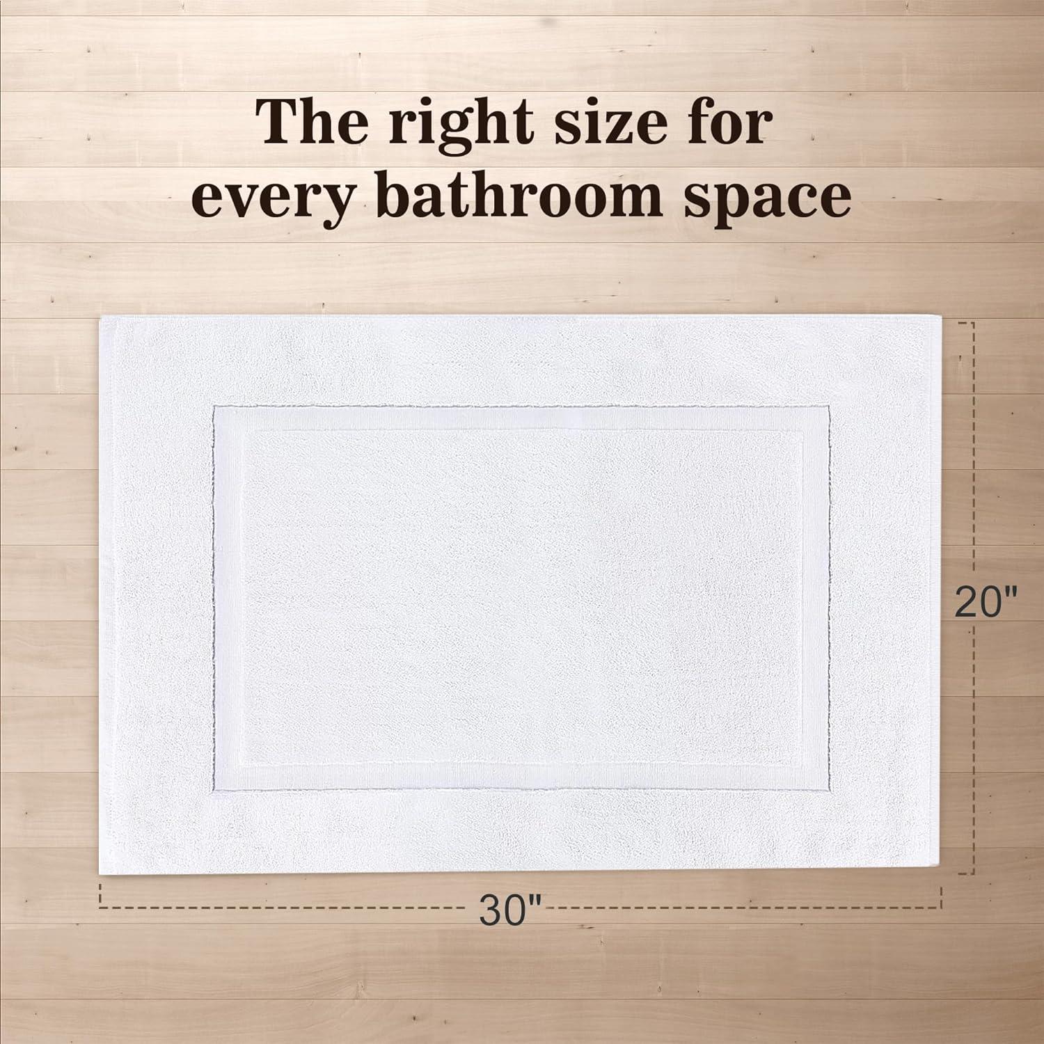 Alfombrillas de baño BolBom 50.8x76.2 cm 100% algodón 2 unidades