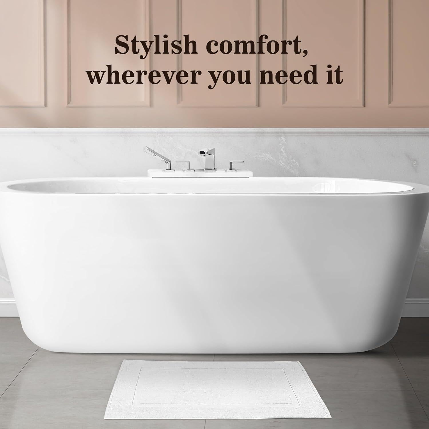 Alfombrillas de baño BolBom 50.8x76.2 cm 100% algodón 2 unidades