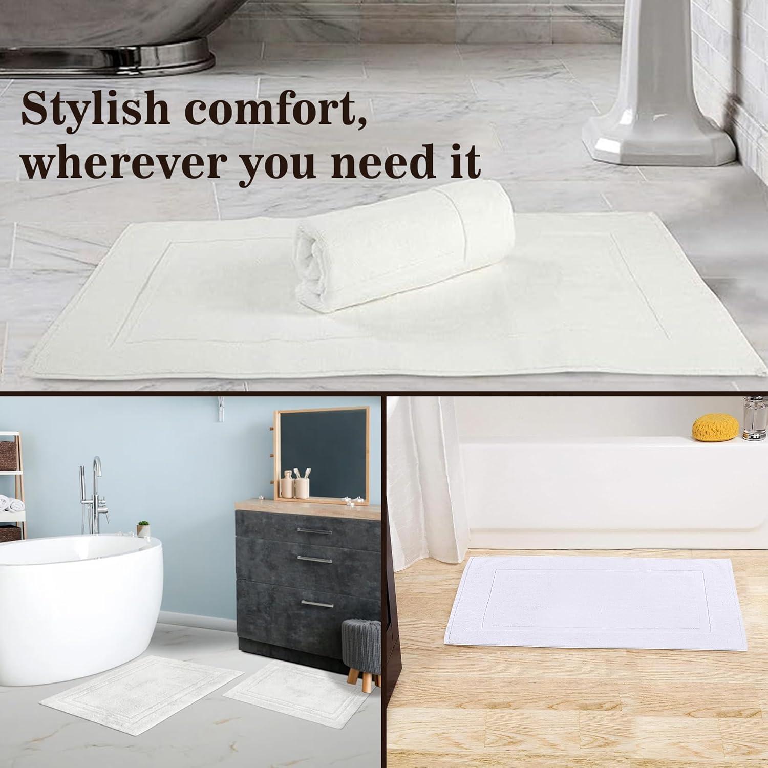 Alfombrillas de baño BolBom 50.8x76.2 cm 100% algodón 2 unidades