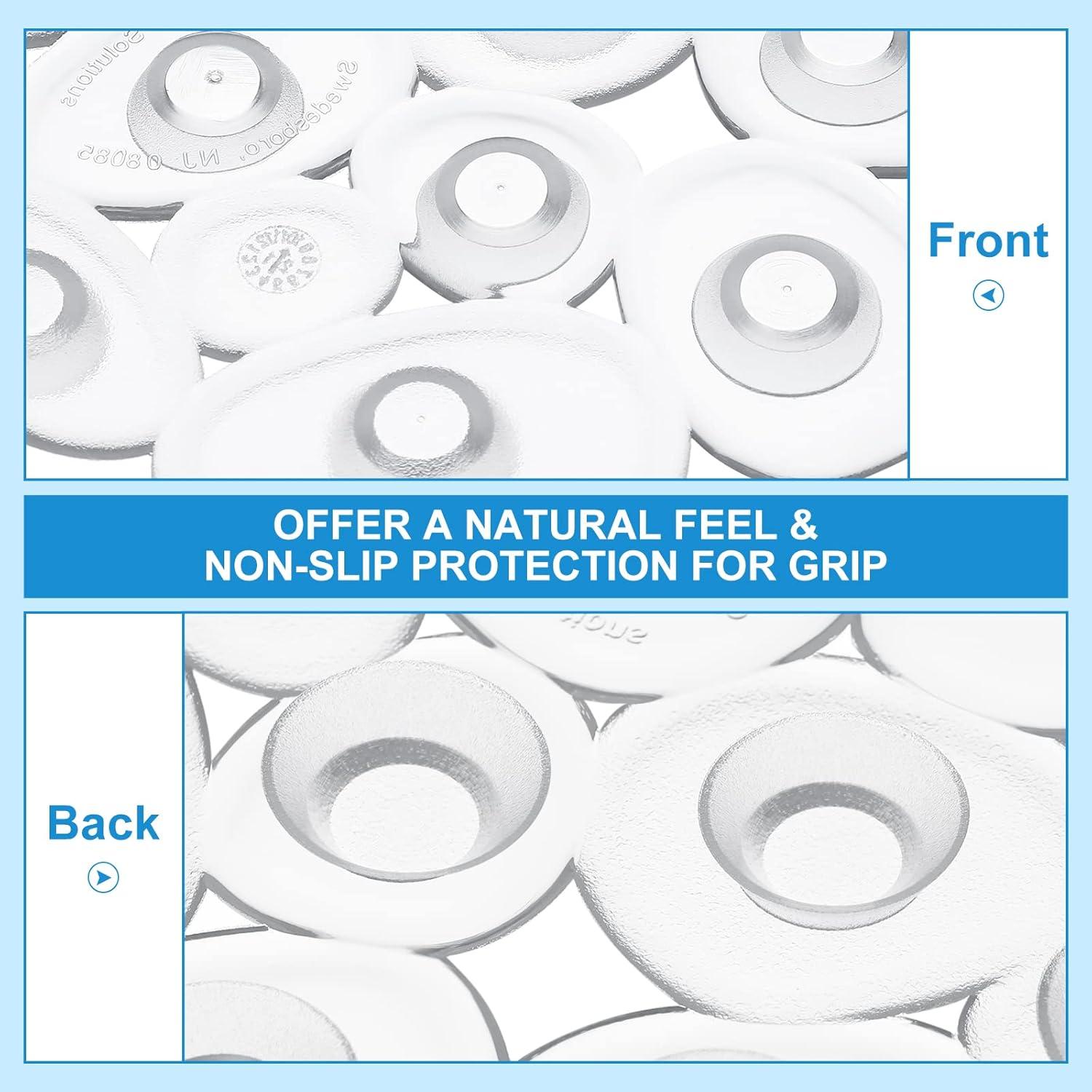 Riakrum Alfombrilla Antideslizante de Baño 12 Piezas PVC Transparente