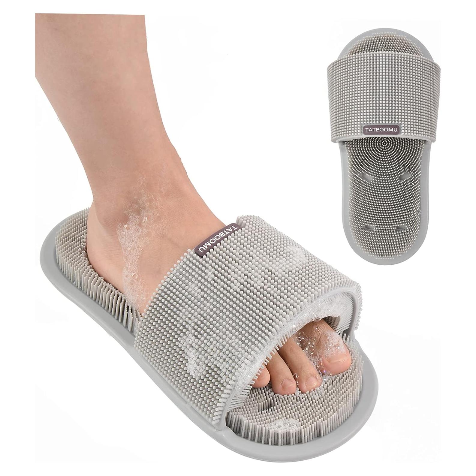 Exfoliador de pies de silicona TATBOOMU con ventosas antideslizantes
