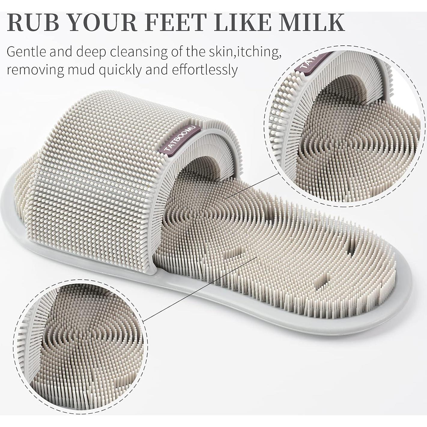 Exfoliador de pies de silicona TATBOOMU con ventosas antideslizantes