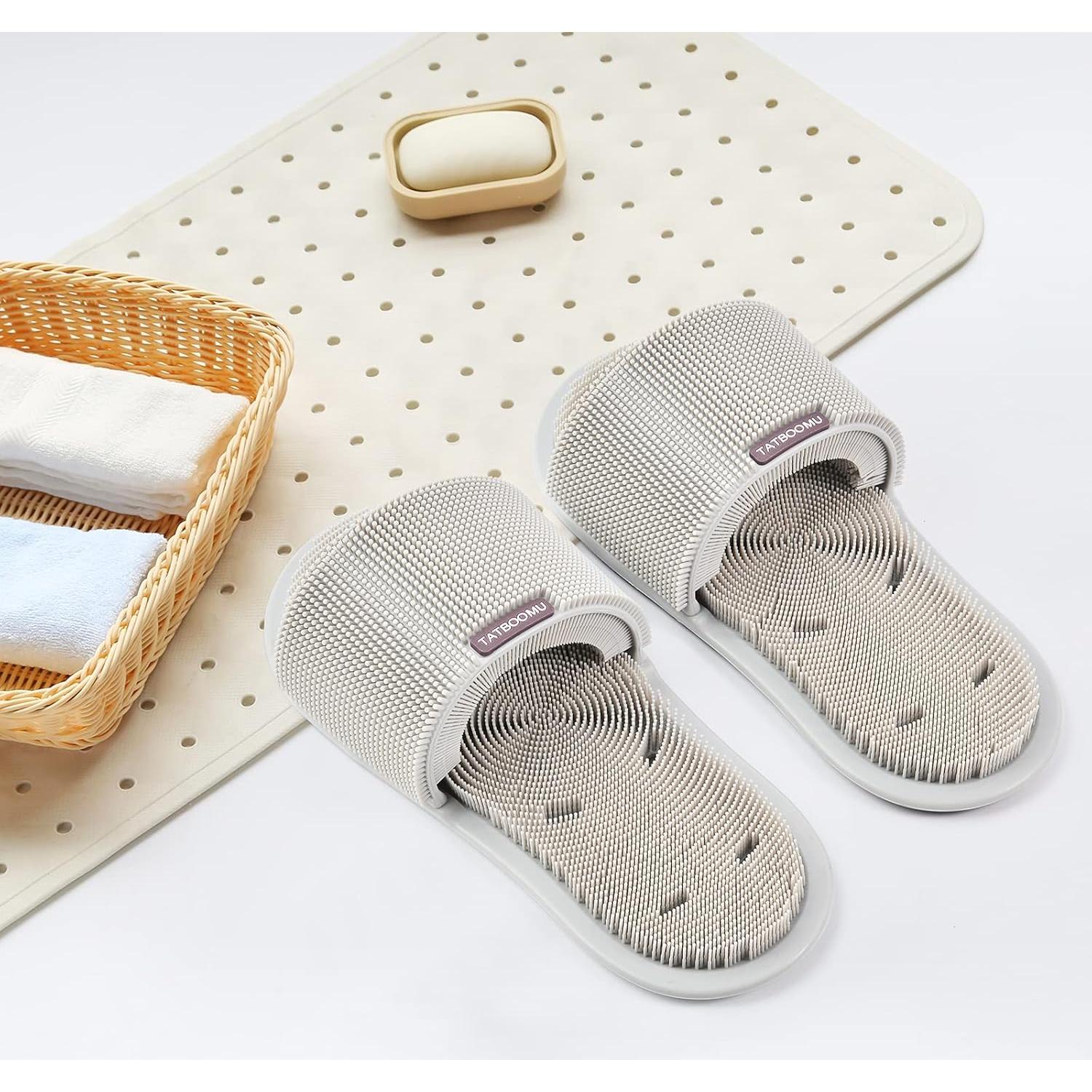 Exfoliador de pies de silicona TATBOOMU con ventosas antideslizantes